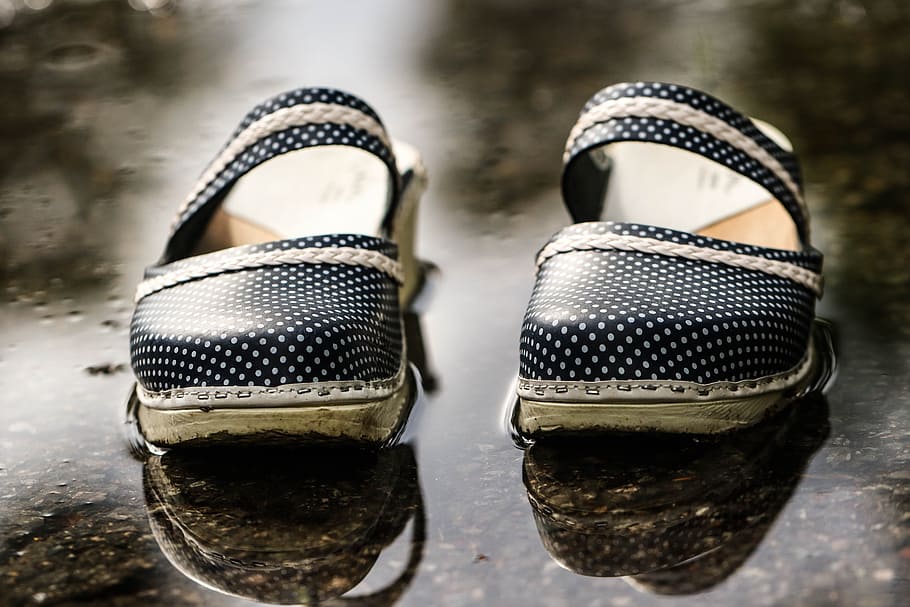 HD Wallpaper Clogs Puddle Footwear Water Summer Close Up Indoors