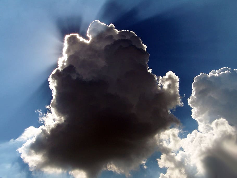 Hd Wallpaper Clouds Sun Rays Silver Lining Sky Cloud Sky Weather Wallpaper Flare