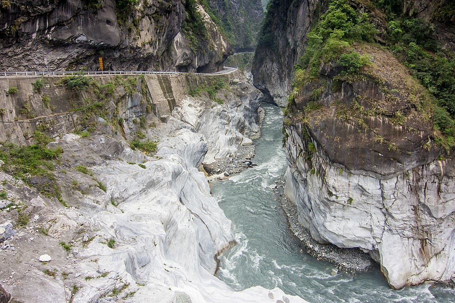 Hd Wallpaper Taiwan Taroko Road Mountain River Valley Gorge