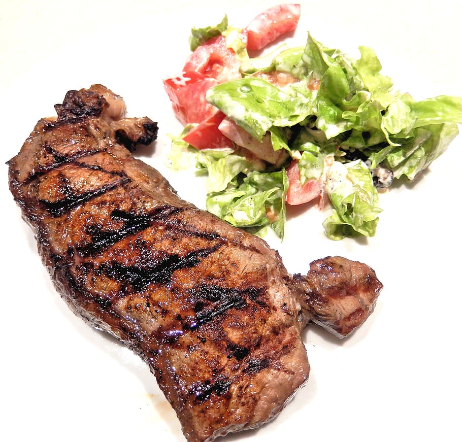 Grilled ny strip steak