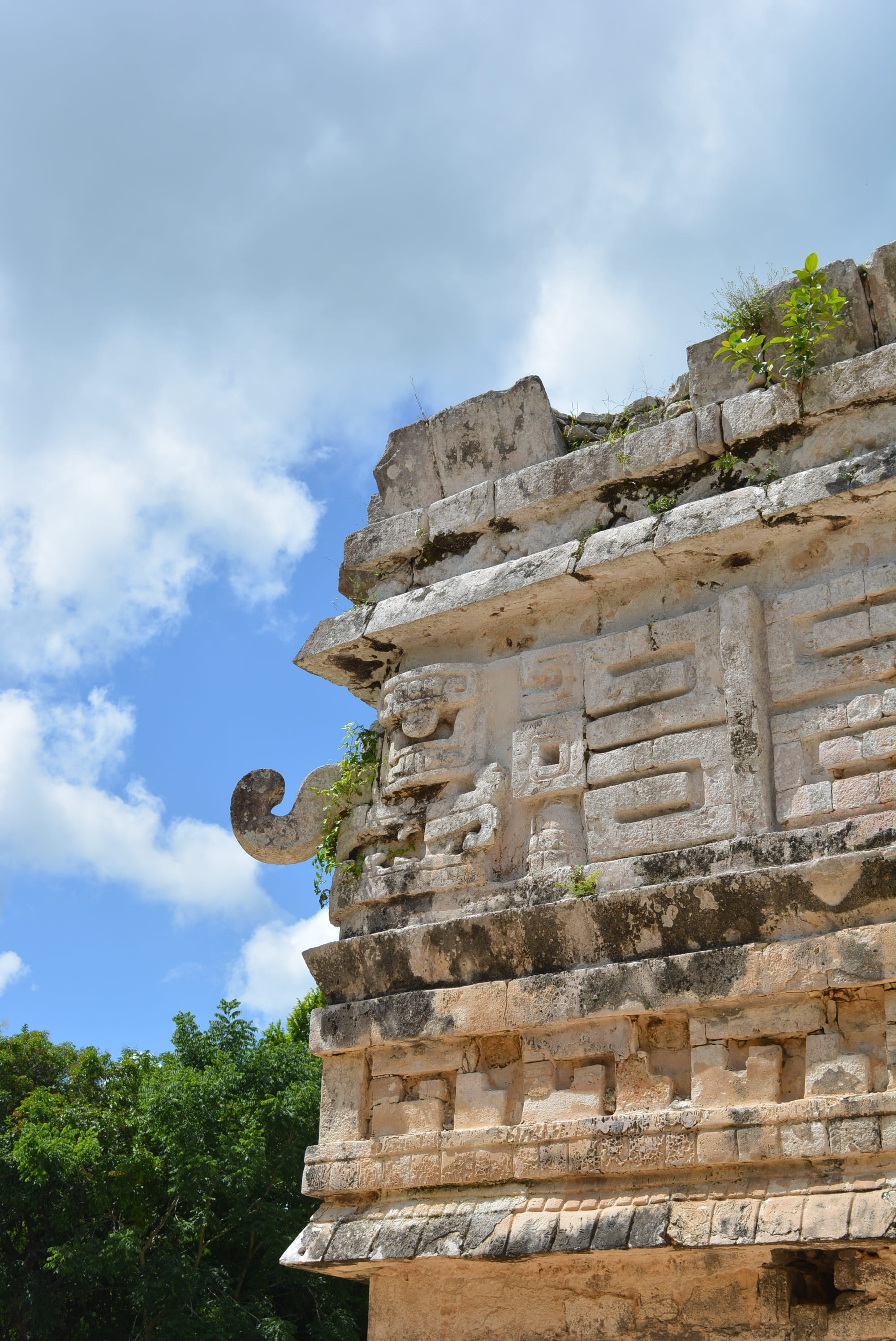 chichen, itza, mexico, sky, cloud - sky, low angle view, built structure