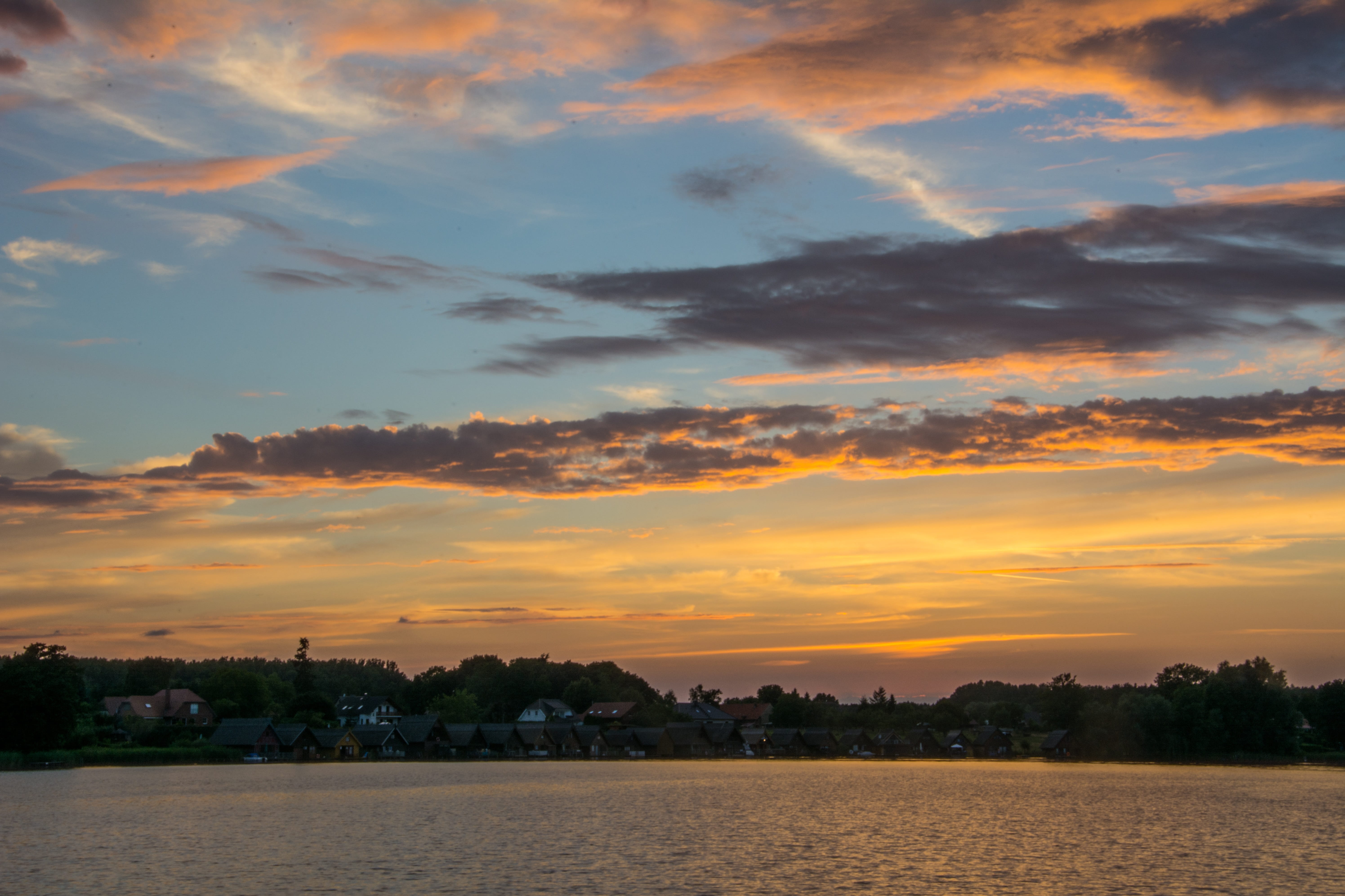 Sunset, Clouds, Evening, Sky, evening sky, abendstimmung, mood