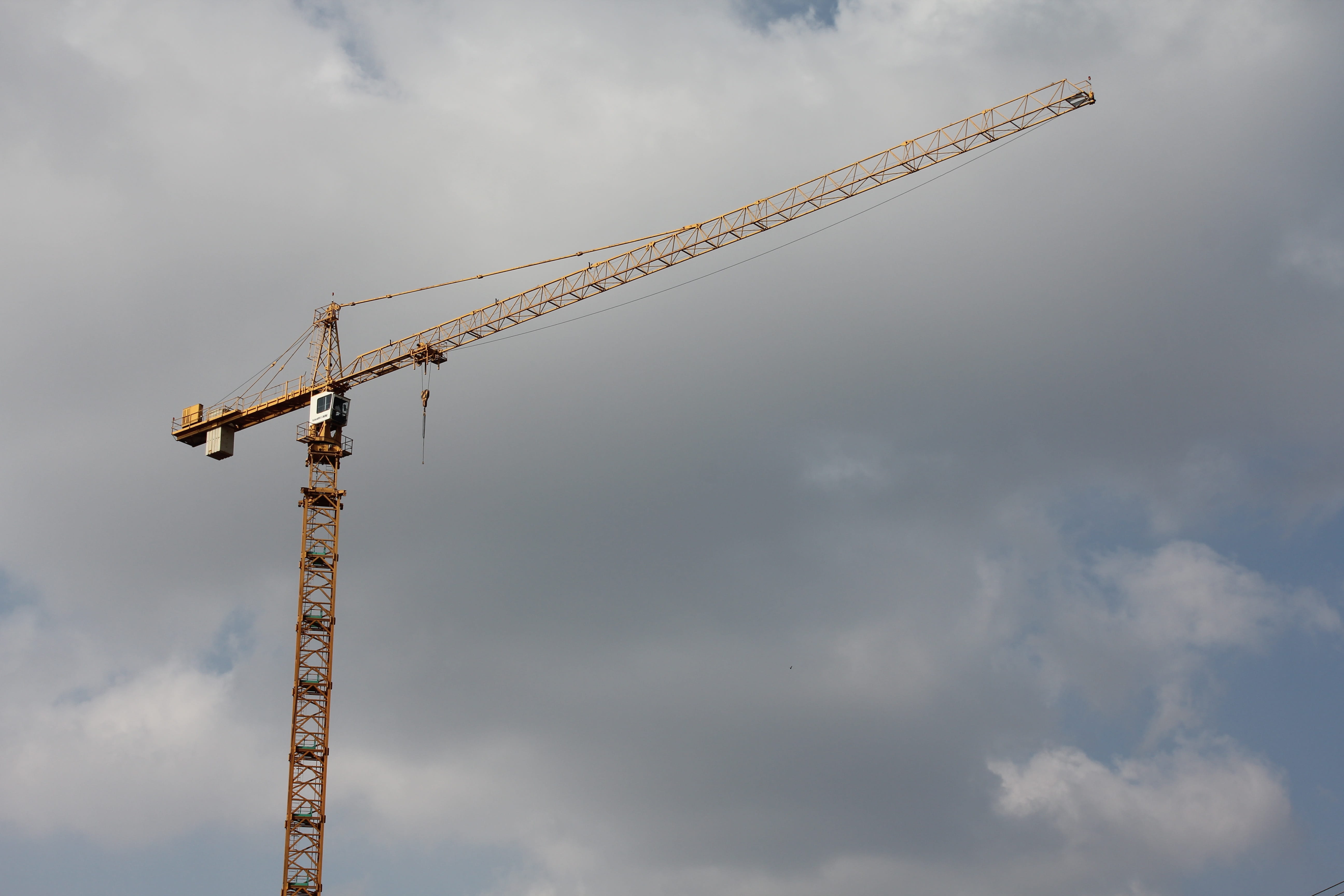 Crane, Clouds, Construction, Machinery, structure, lifting