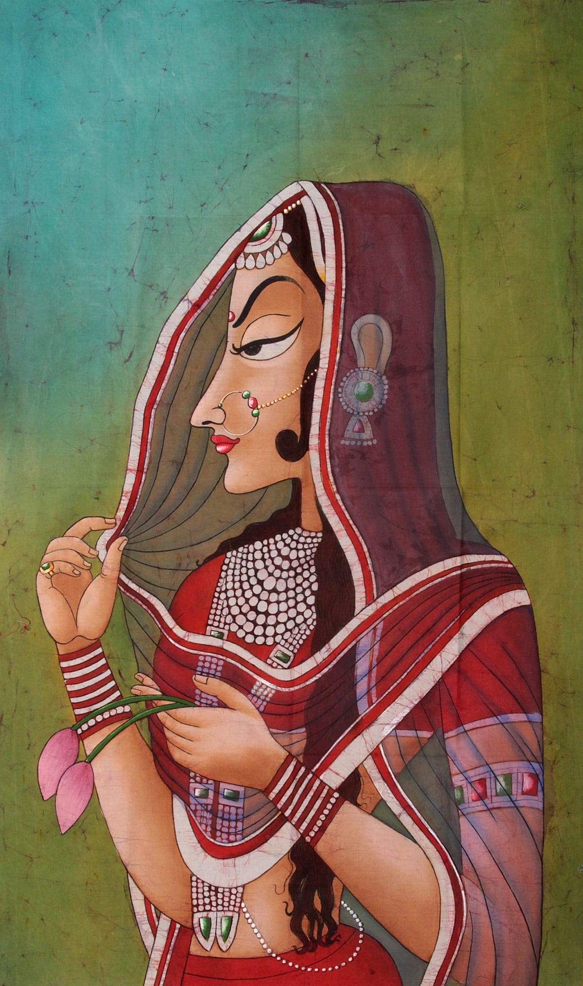 painting, lady, india, art and craft, representation, human representation