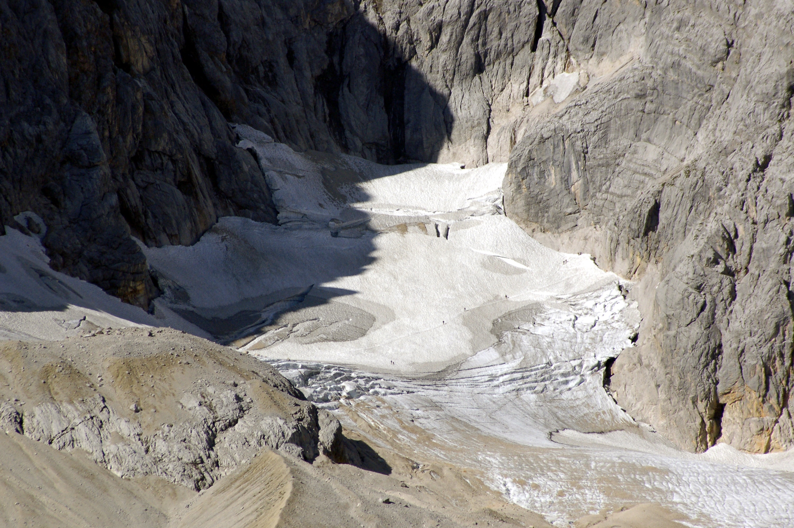 glacier, ice, alpine, rock, rock - object, solid, environment