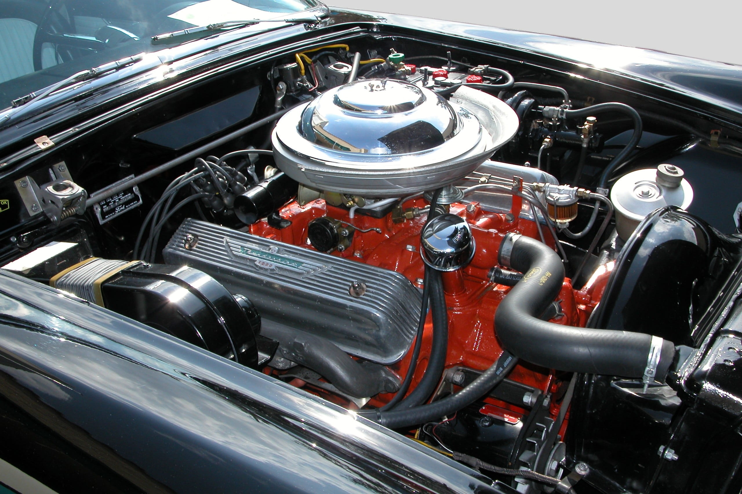 Car Engine, Motor, Customized, Clean, shiny, vehicle, automobile