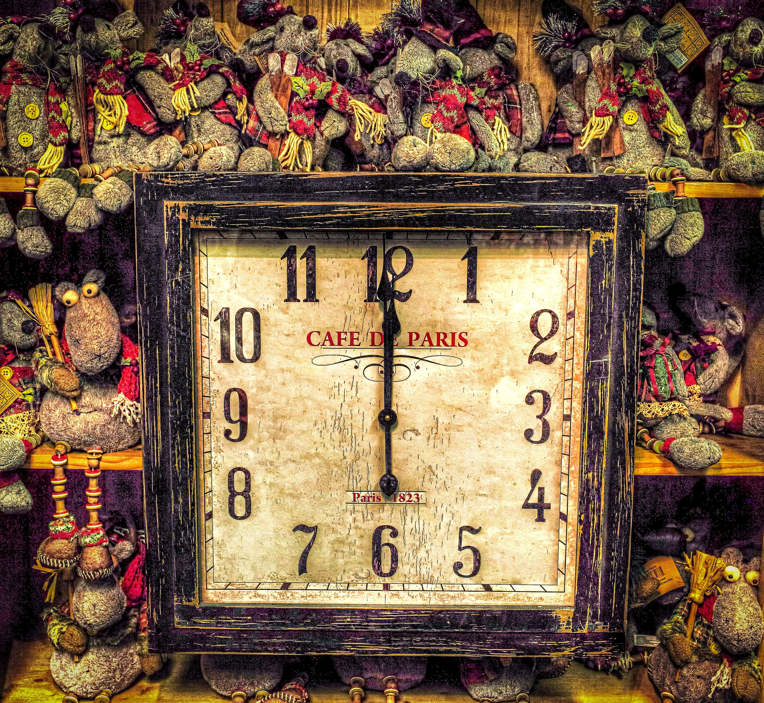 clock, display, screen, design, technology, time, device, old