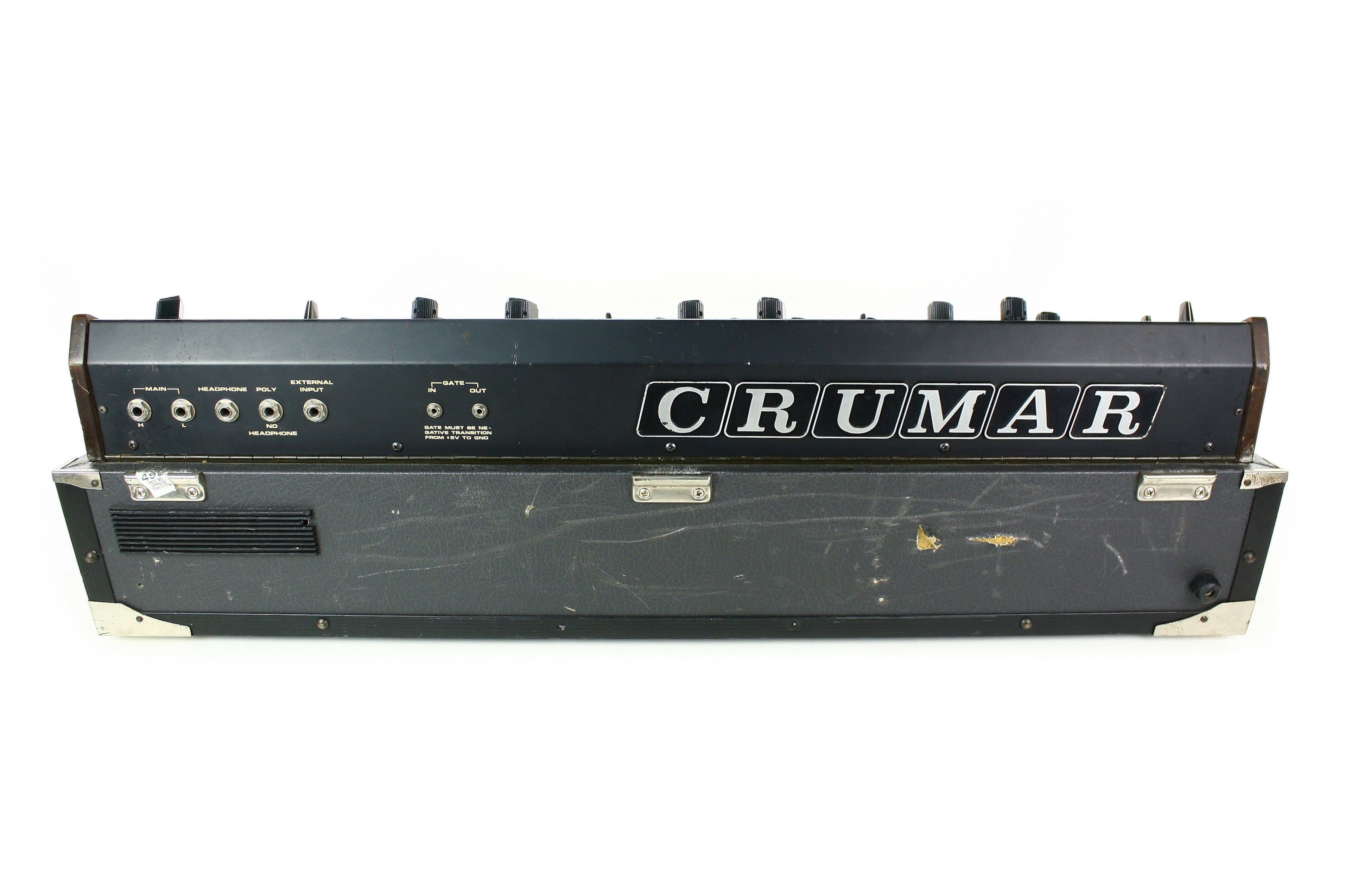 vintage synthesizer, crumar, crumar ds2, analog, text, white background