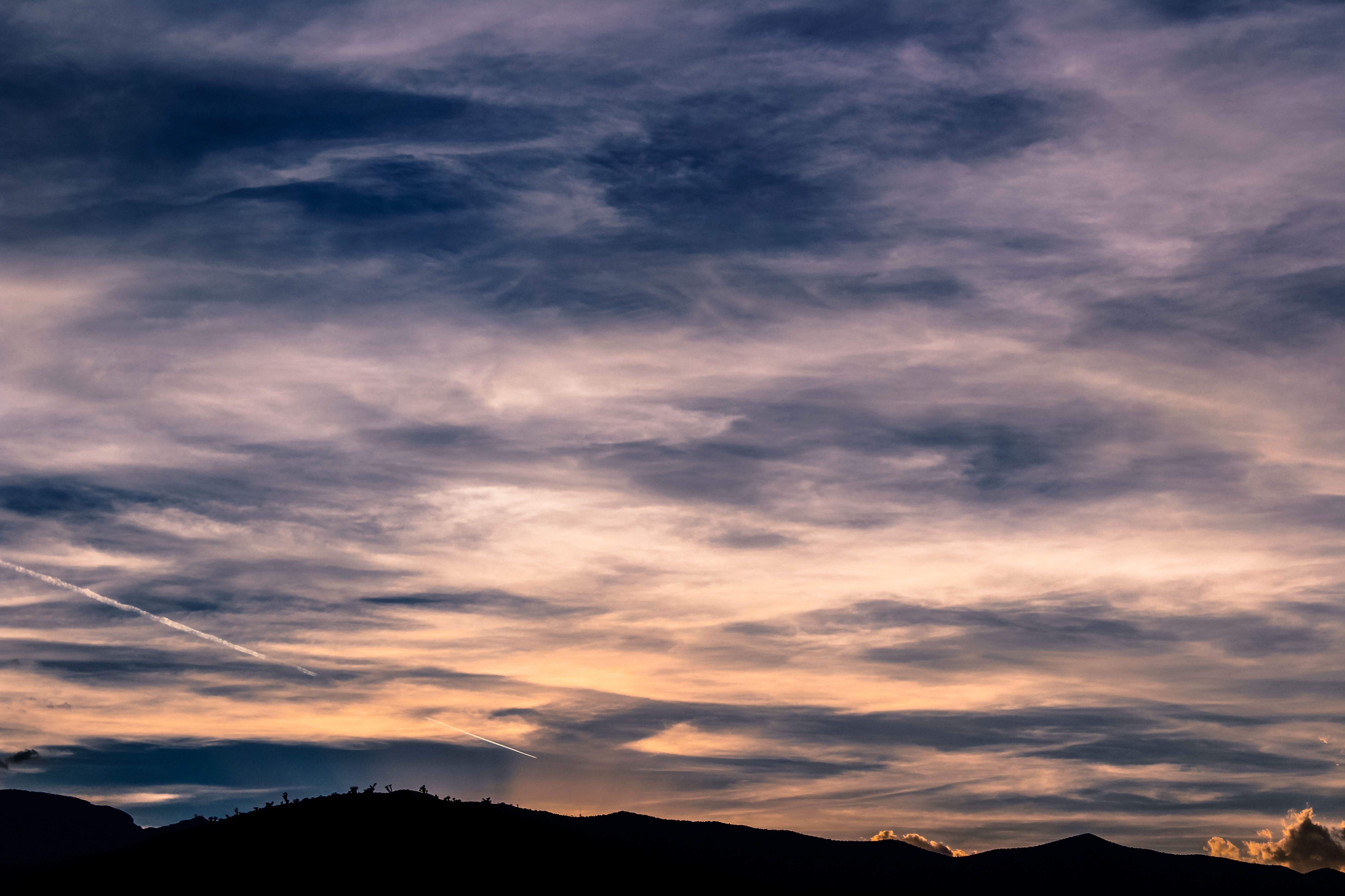 sky, sunset, clouds, scenic, sunlight, evening, twilight, dusk