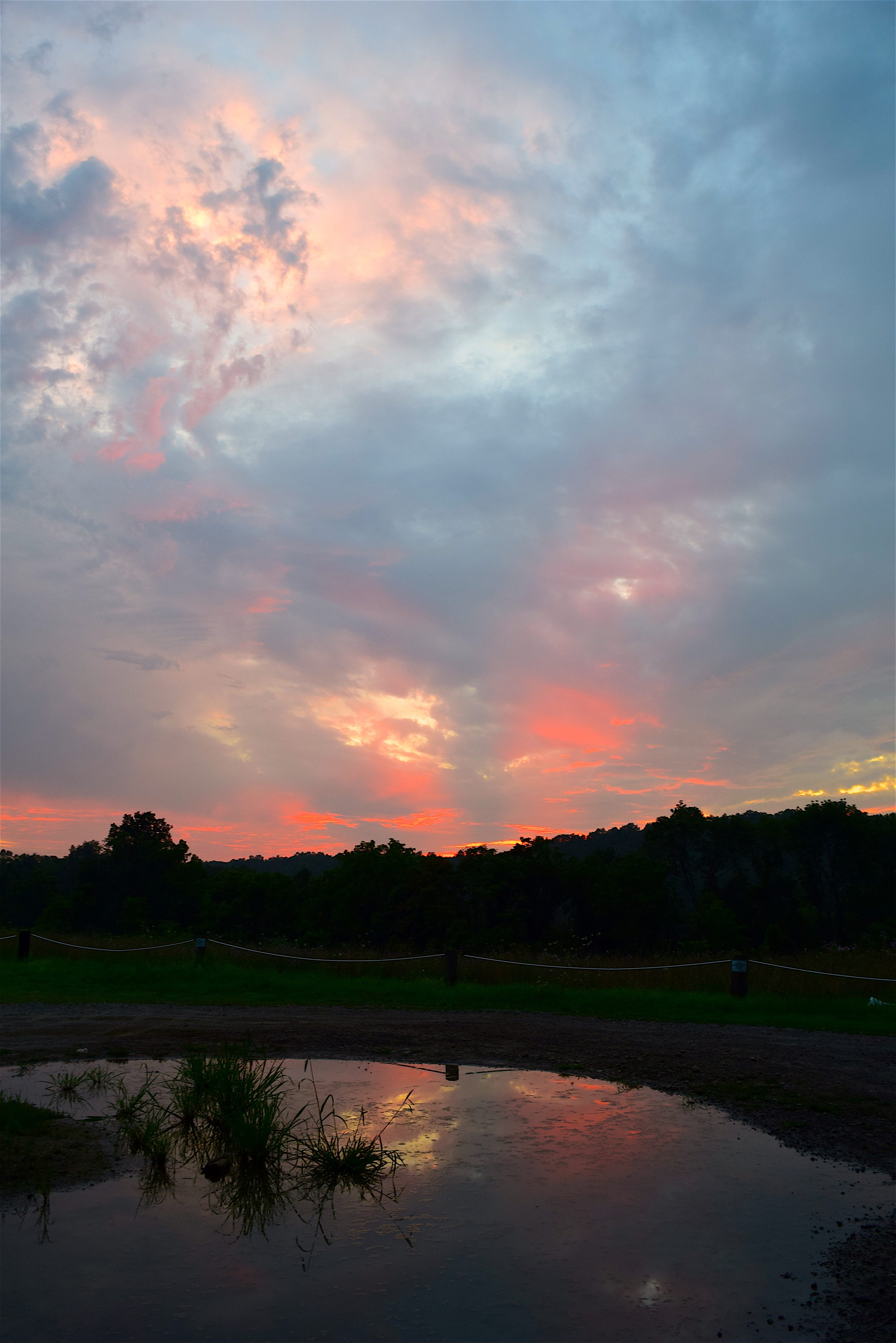 sunset, clouds, landscape, dramatic, colors, sky, sunlight
