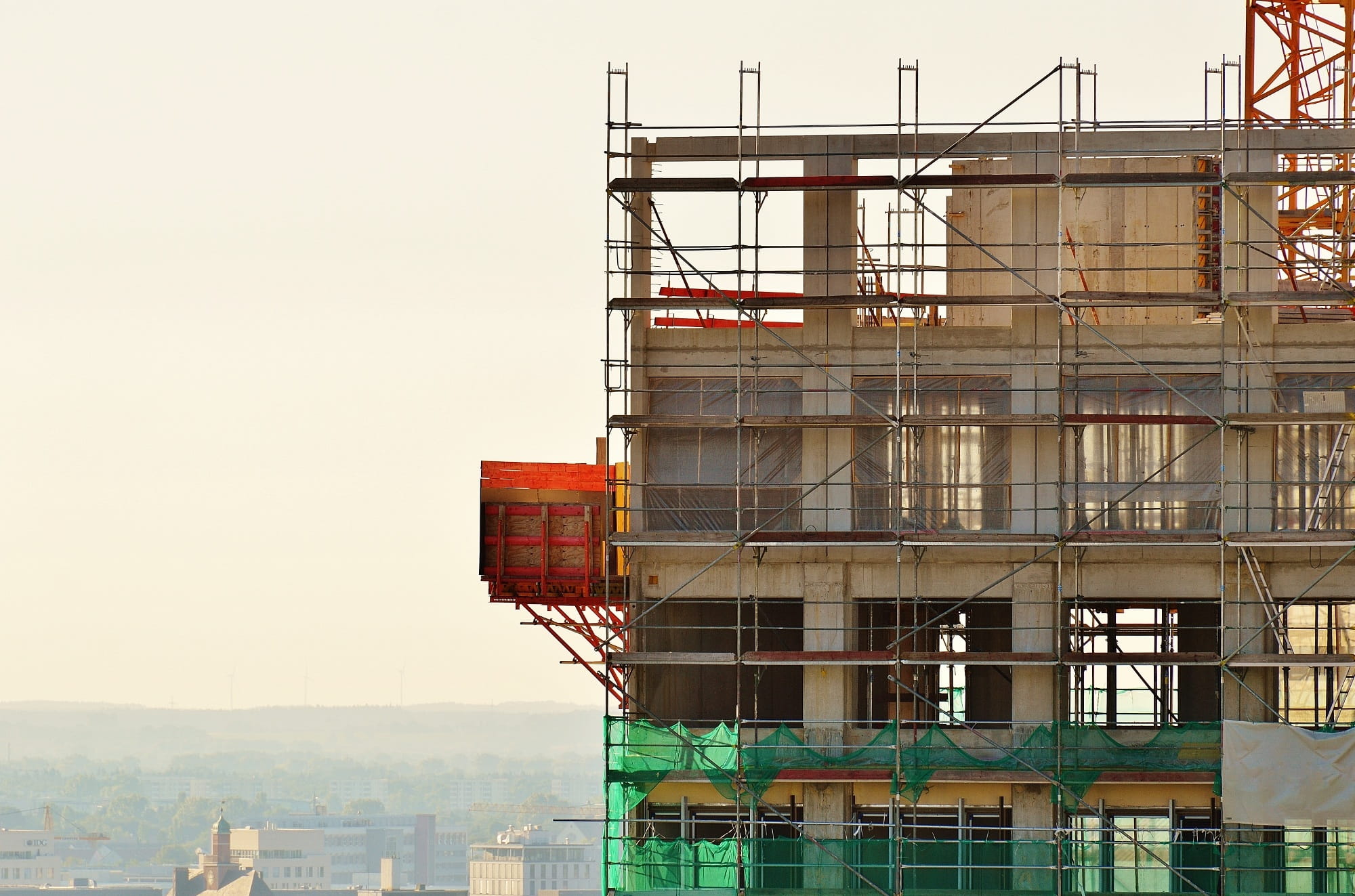Skyscraper, Construction, Building, site, construction work