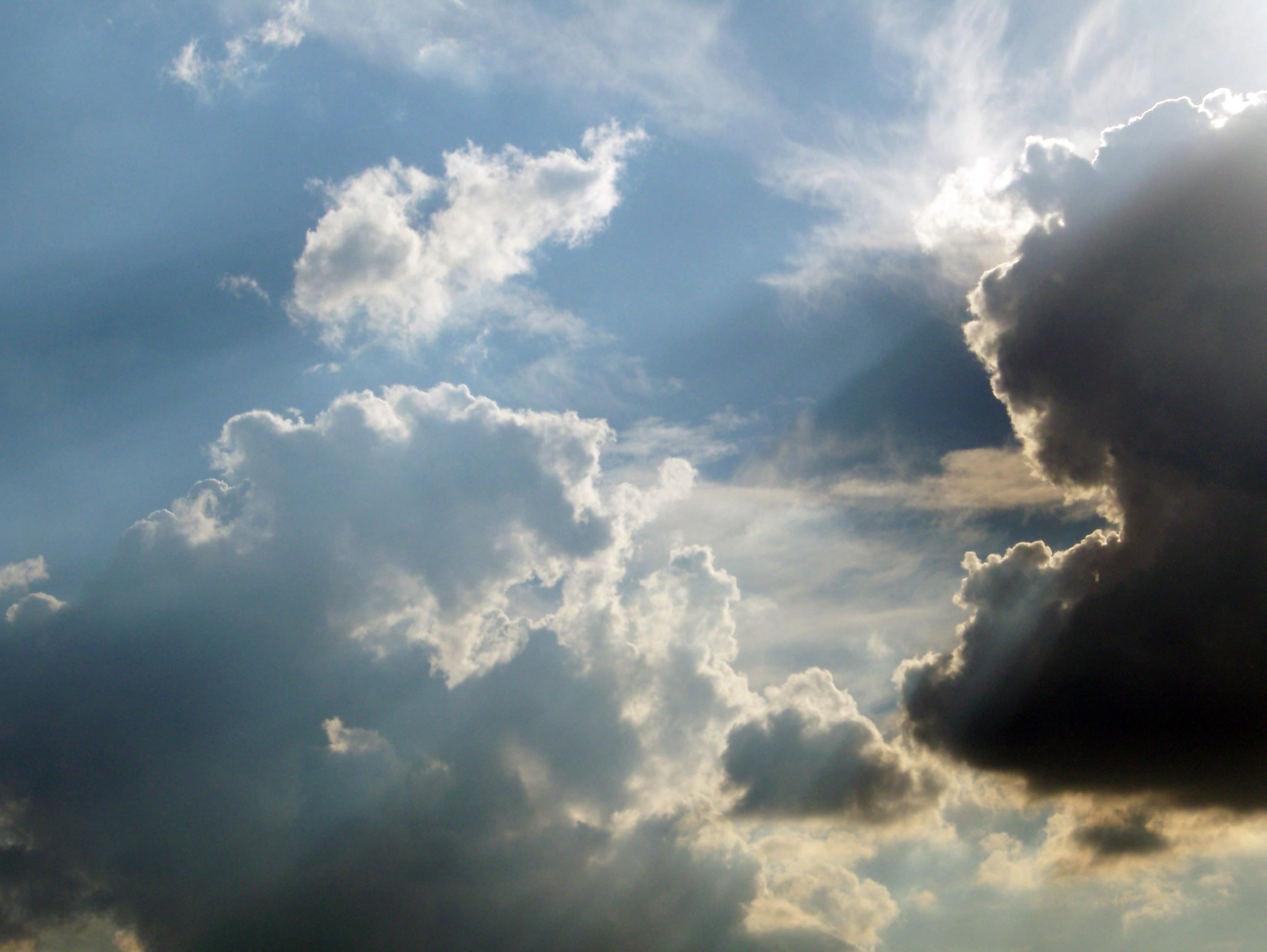 Clouds, Sun, Rays, Cloudscape, sky, cumulus, fluffy, cloud - sky