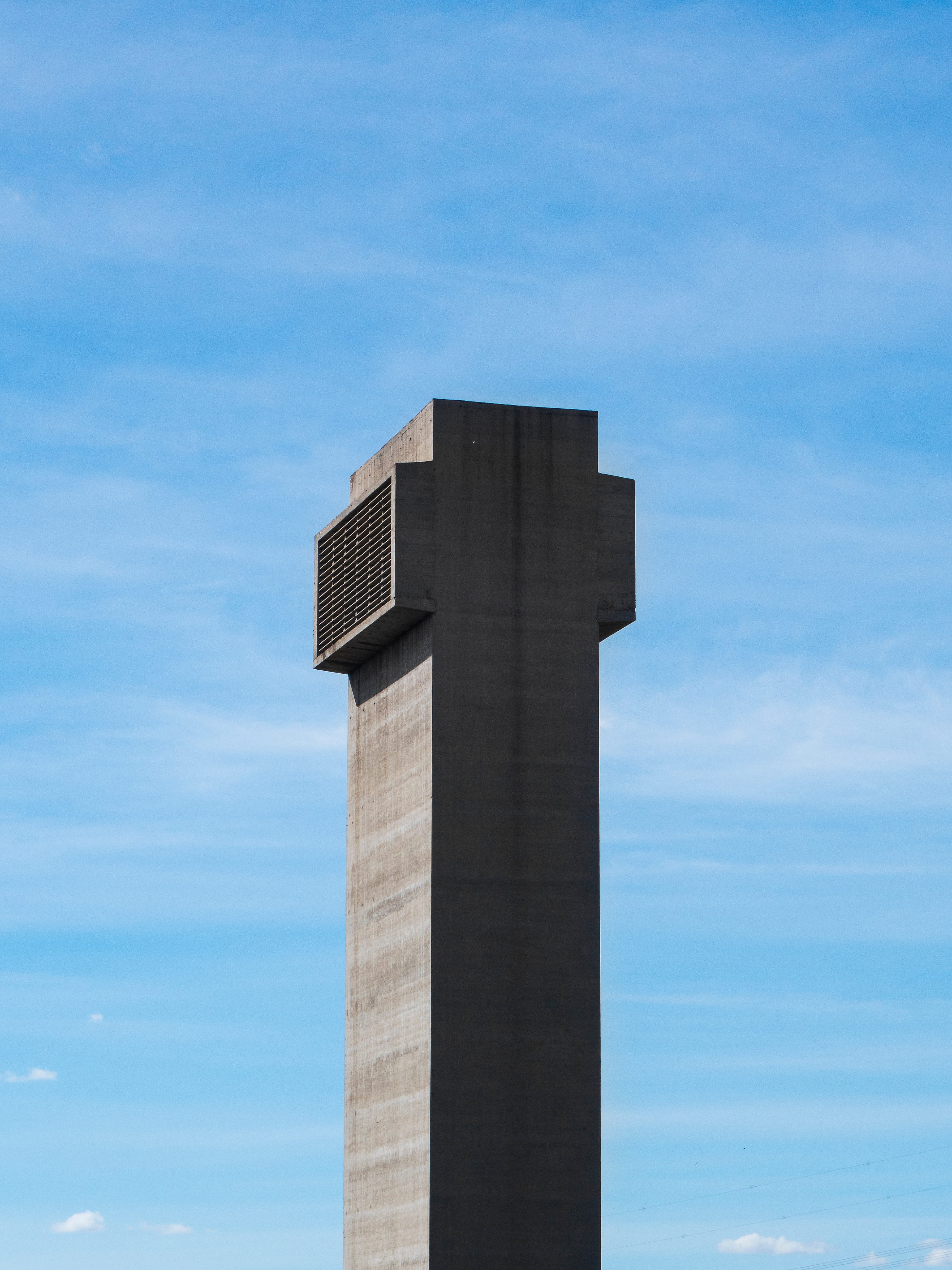 blue, sky, cloud, post, speaker, sunny, architecture, built structure