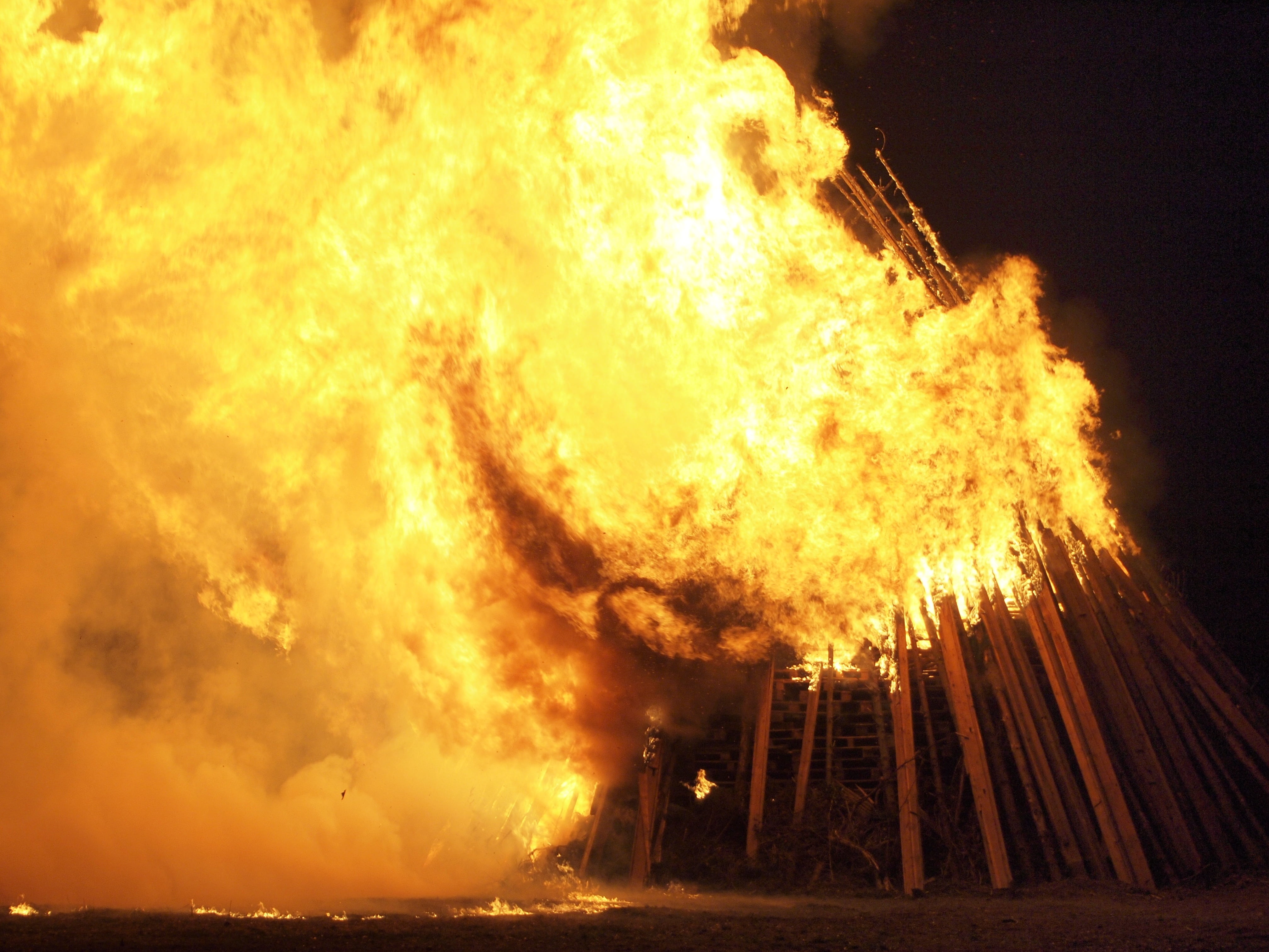 fire, easter, easter fire, yellow, flame, blaze, customs, burn