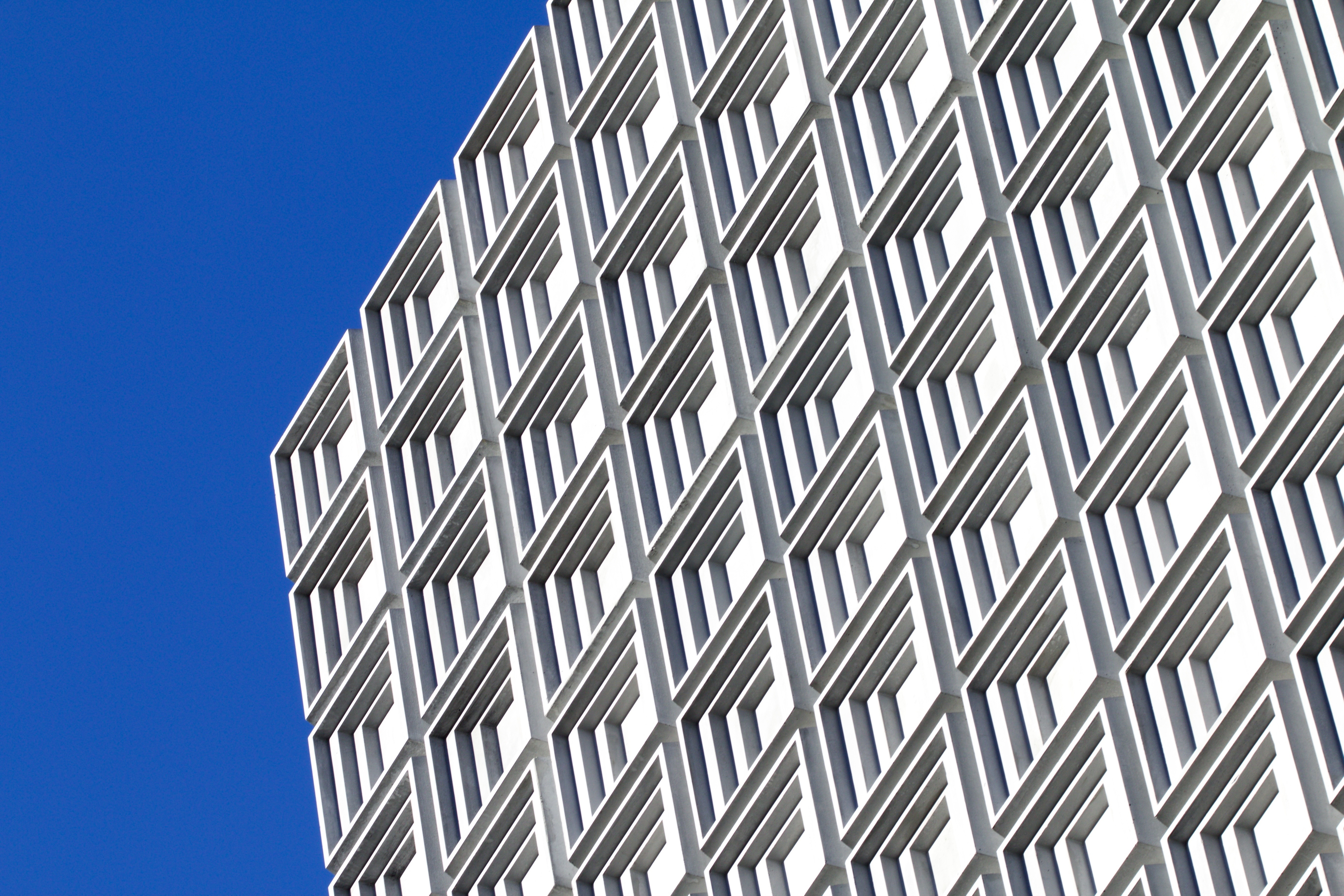 architecture, building, facade, structure, pattern, sky, low angle view