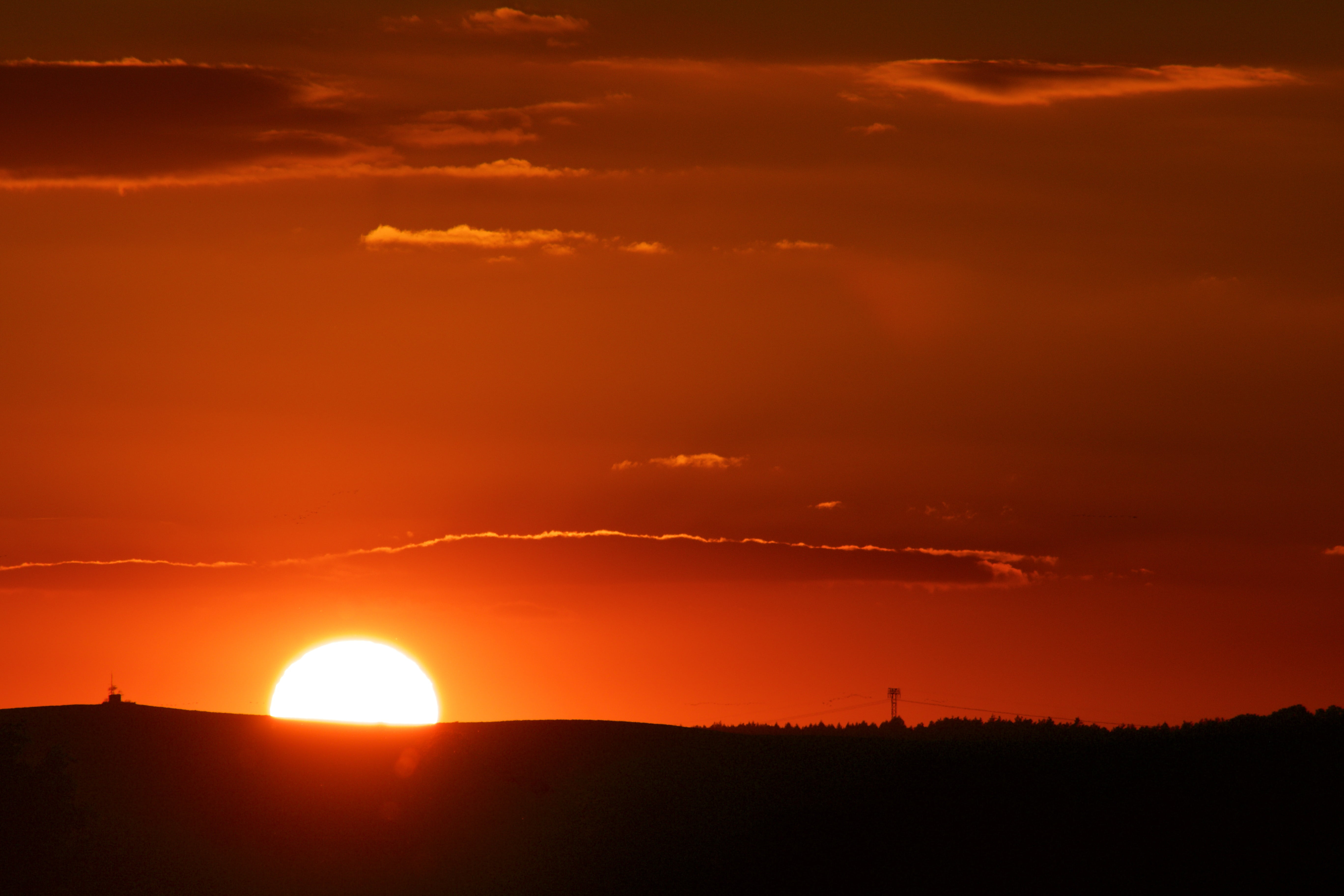 sun, sky, sunset, evening sky, twilight, landscape, cloud - sky