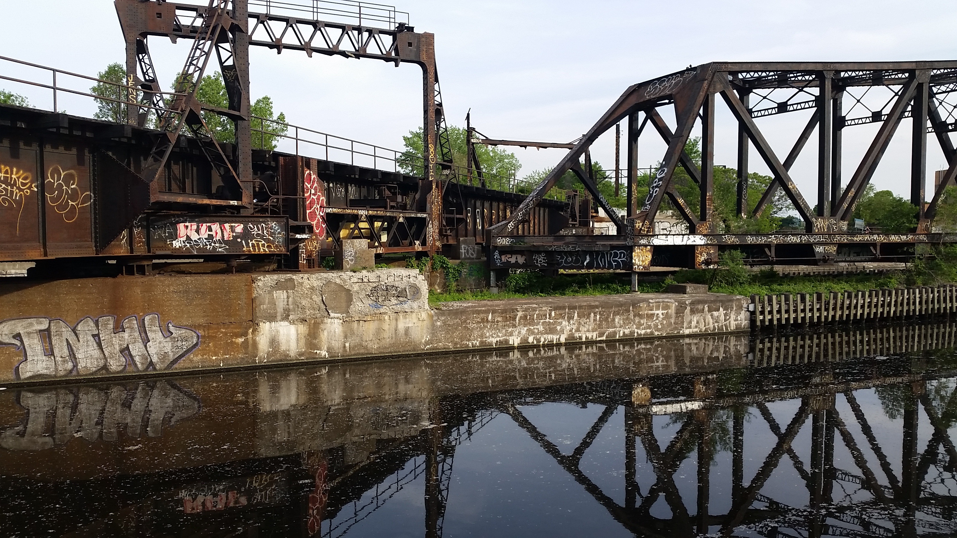 graffiti, water, texture, built structure, architecture, bridge