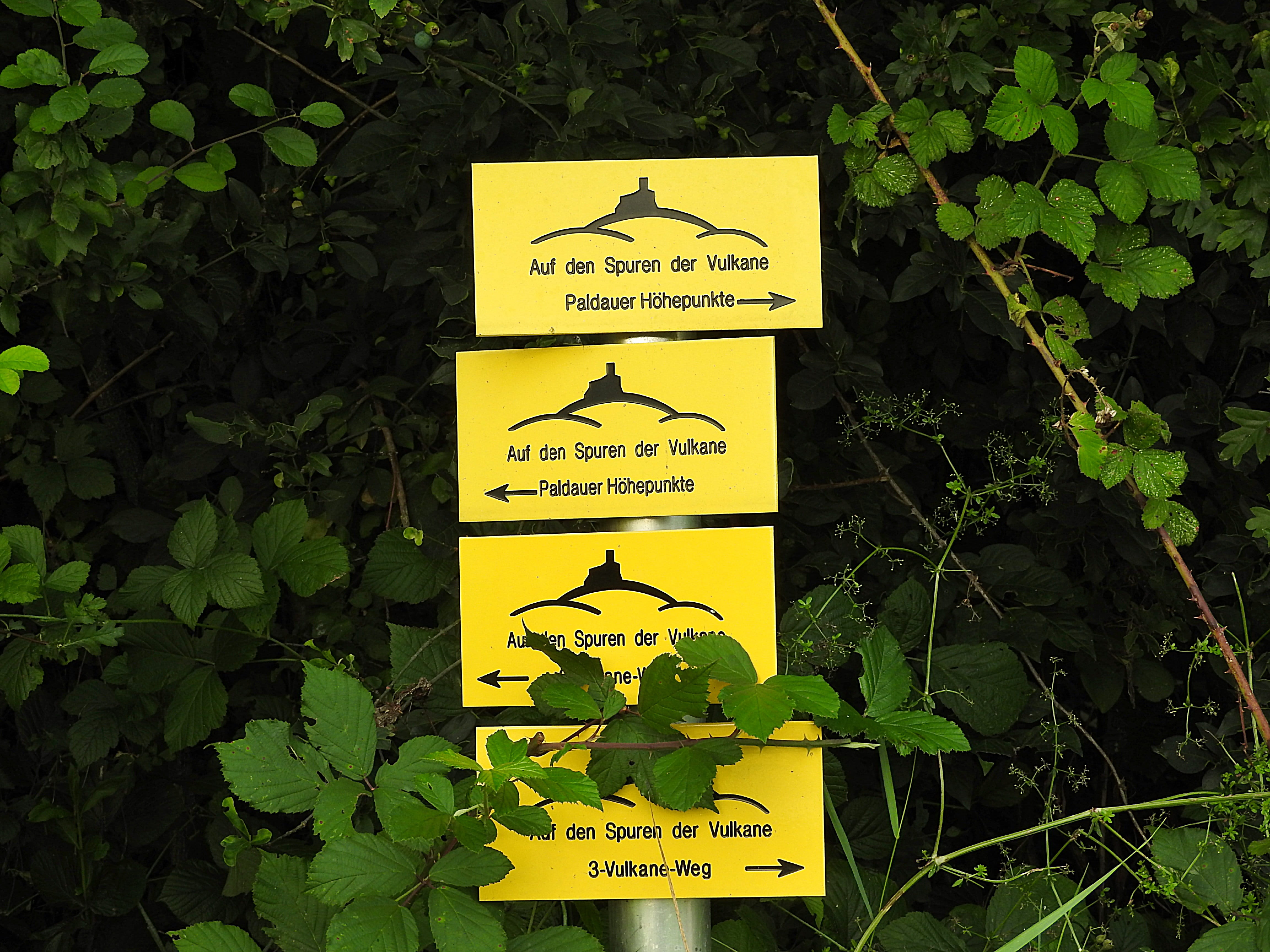 Directory, Way, Description, Sign, way description, yellow