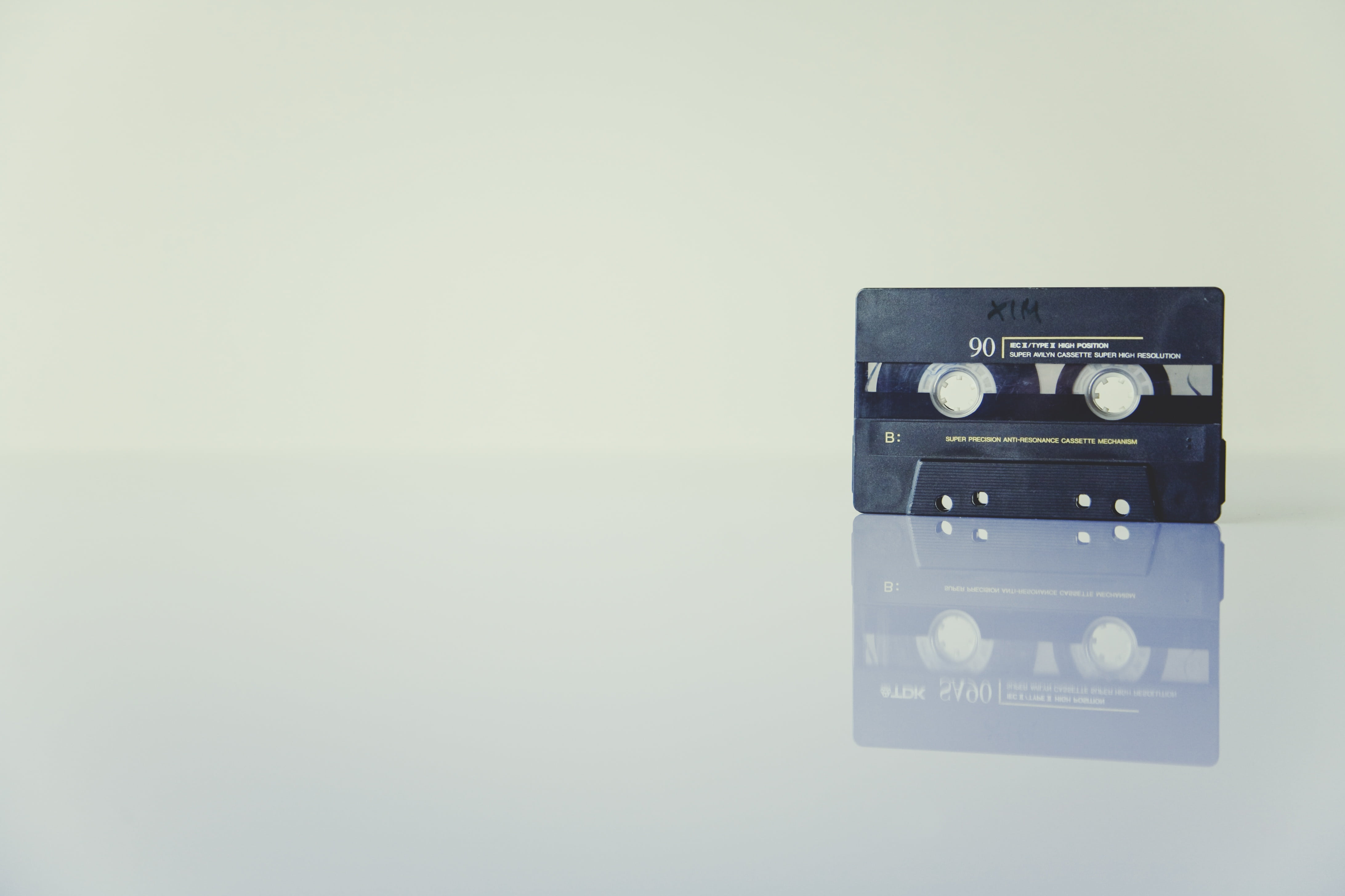 black and gray cassette tape, recording, sound, audio, music