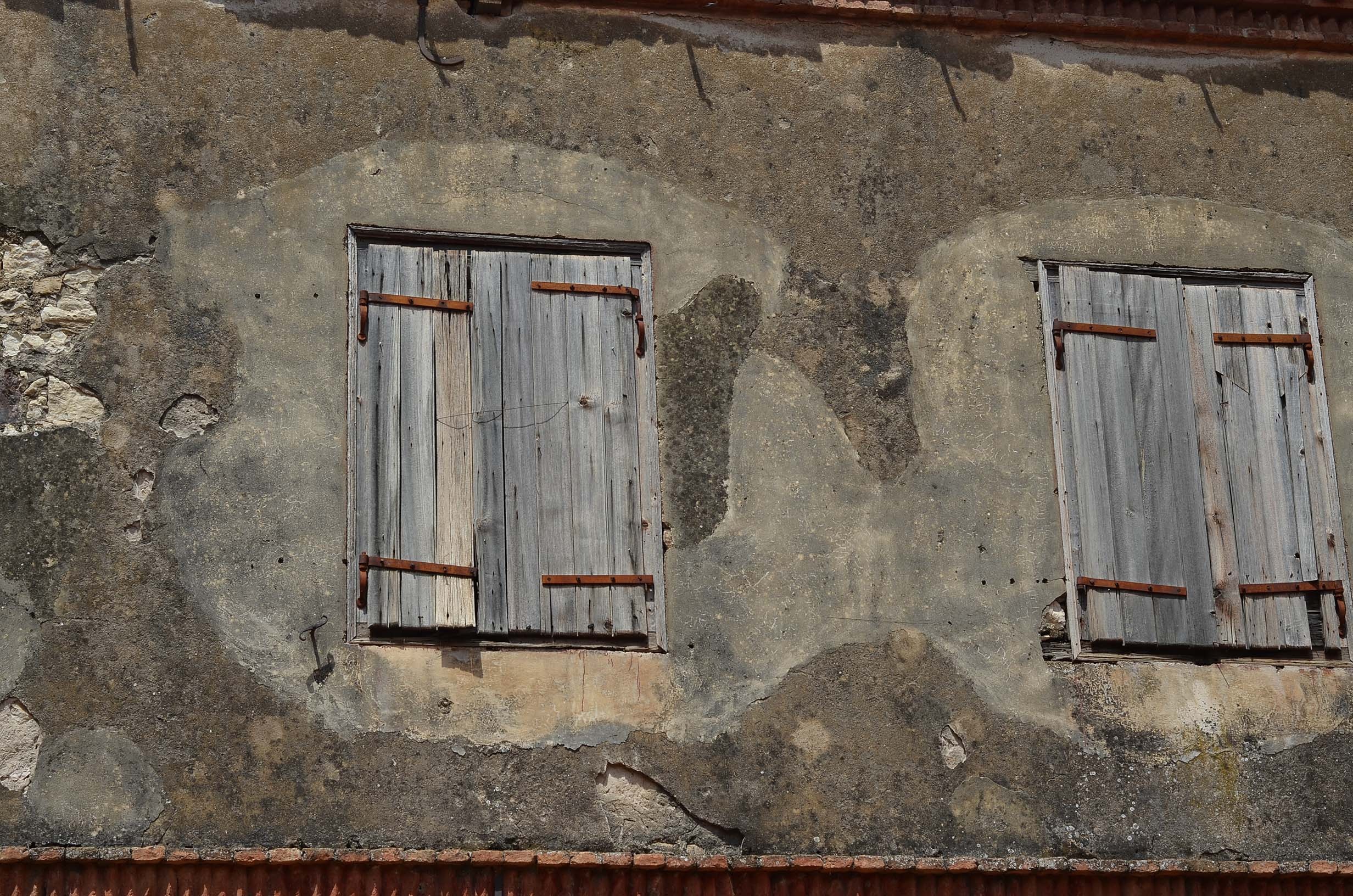 window, wall, texture, cracks, wood, old, stone, building, bricks