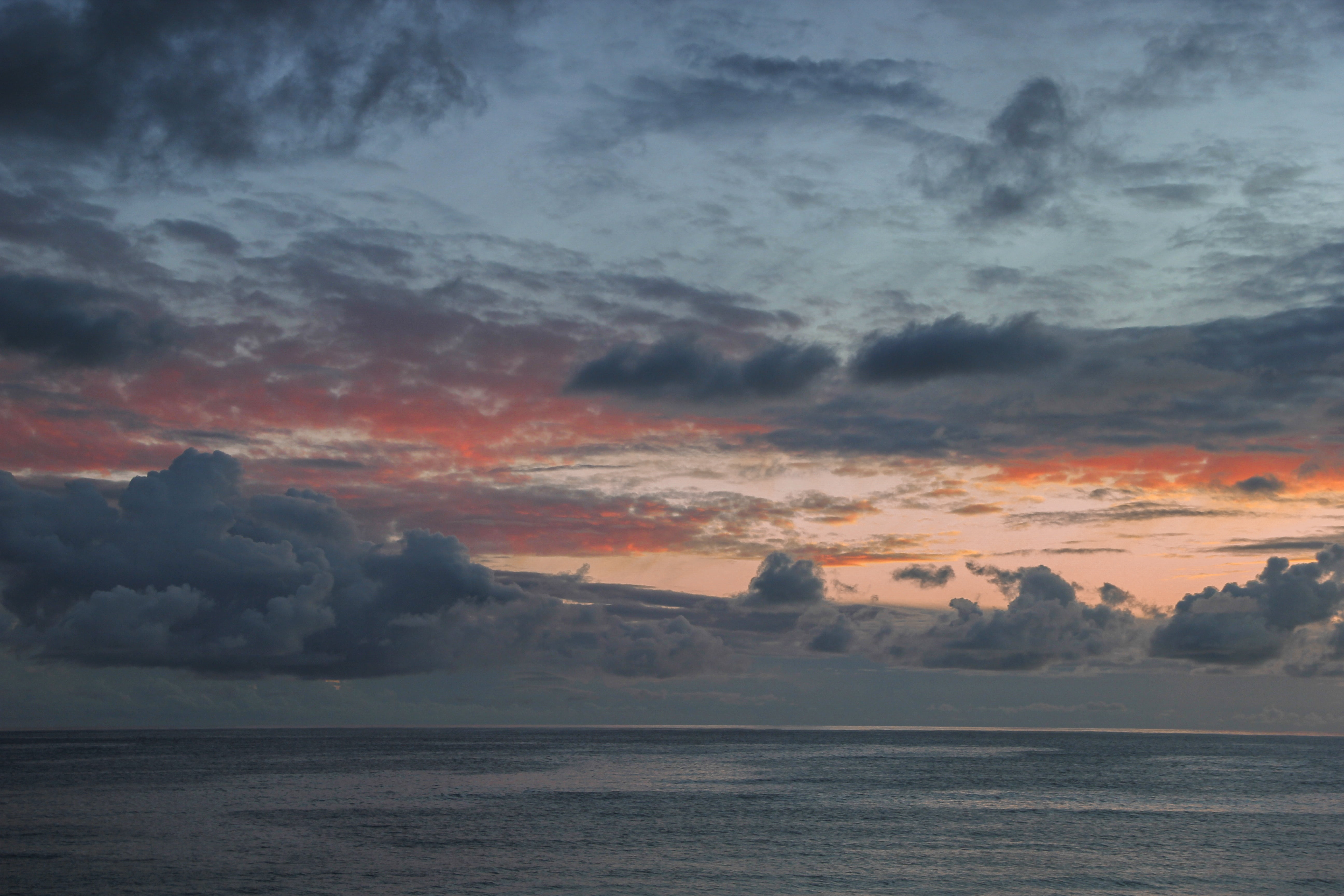 sunset, cloud, clouds, sky, nature, sea, cloud - Sky, weather