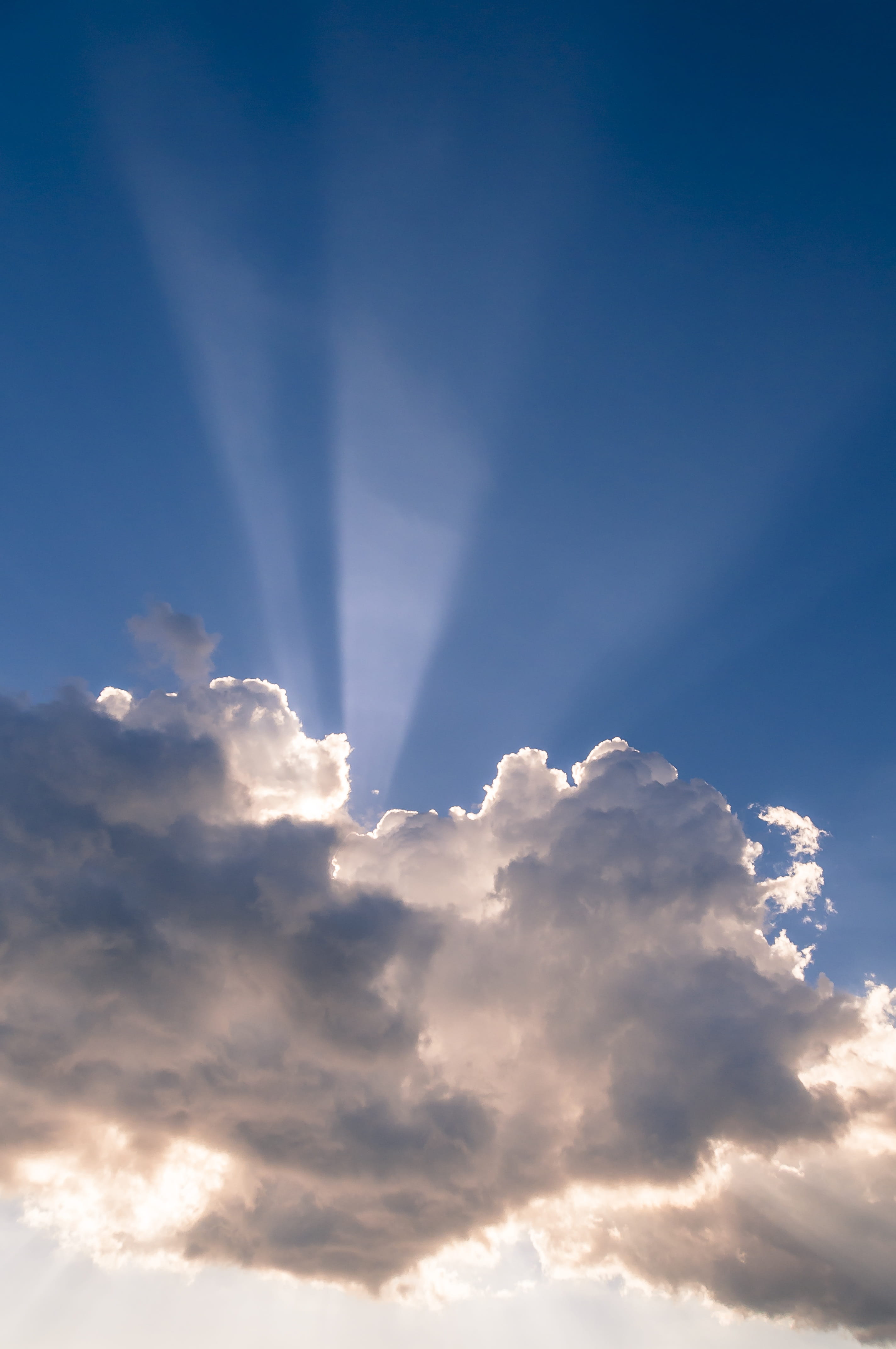 Clouds, Rays, Sun, Sky, Blue, hope, cloud - sky, heaven, cloudscape