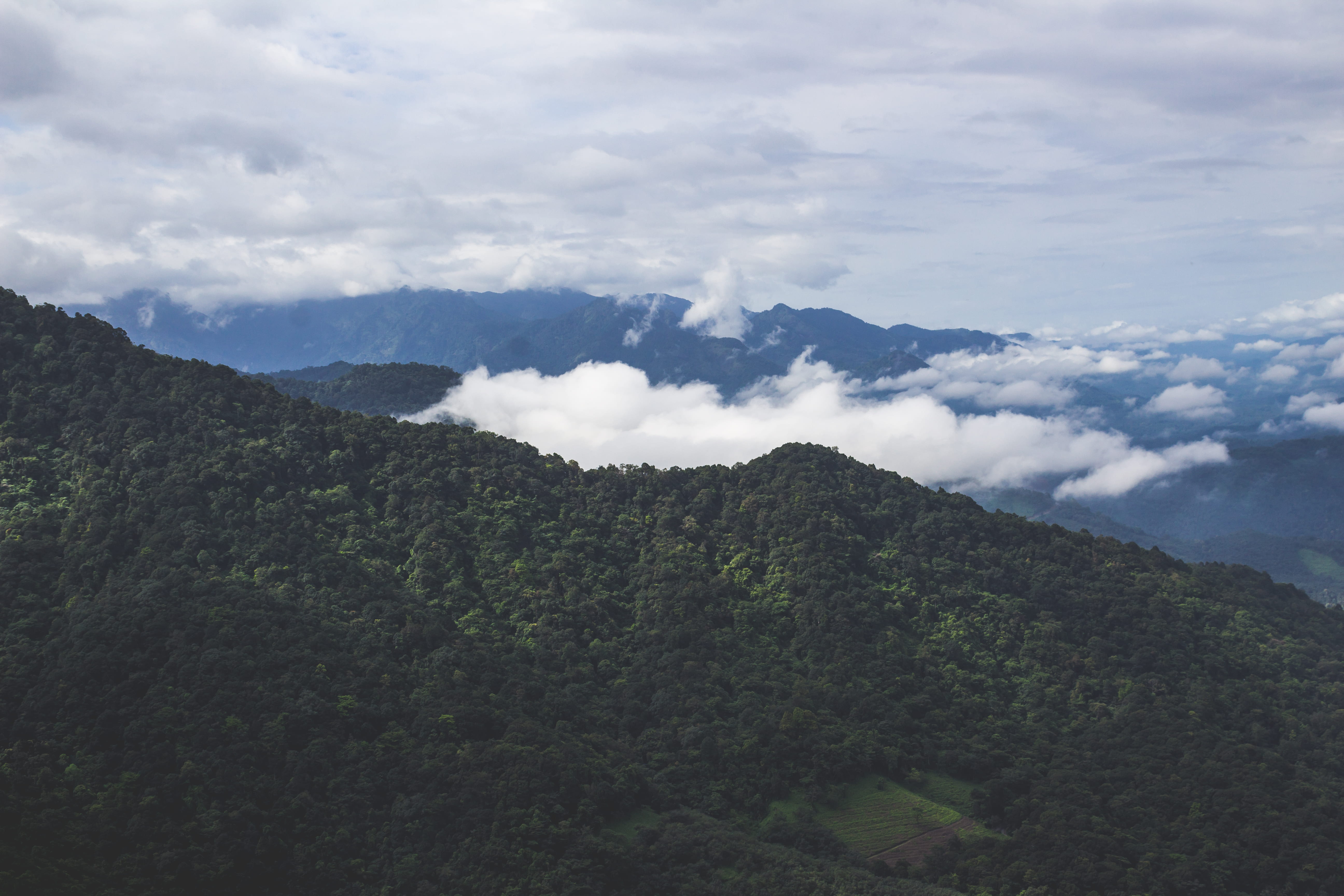 landscape, mountains, nature, sky, background, clouds, daylight