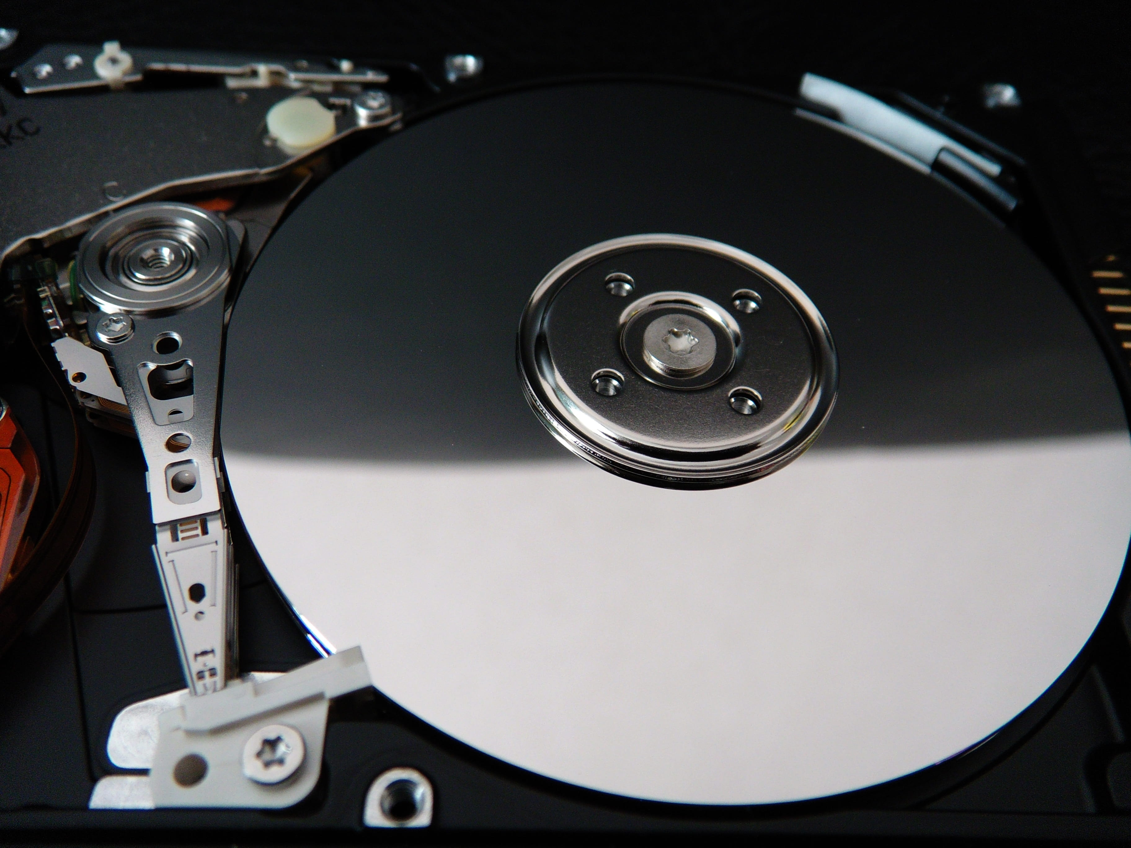 black and silver case, hard disk, storage, computer, hardware