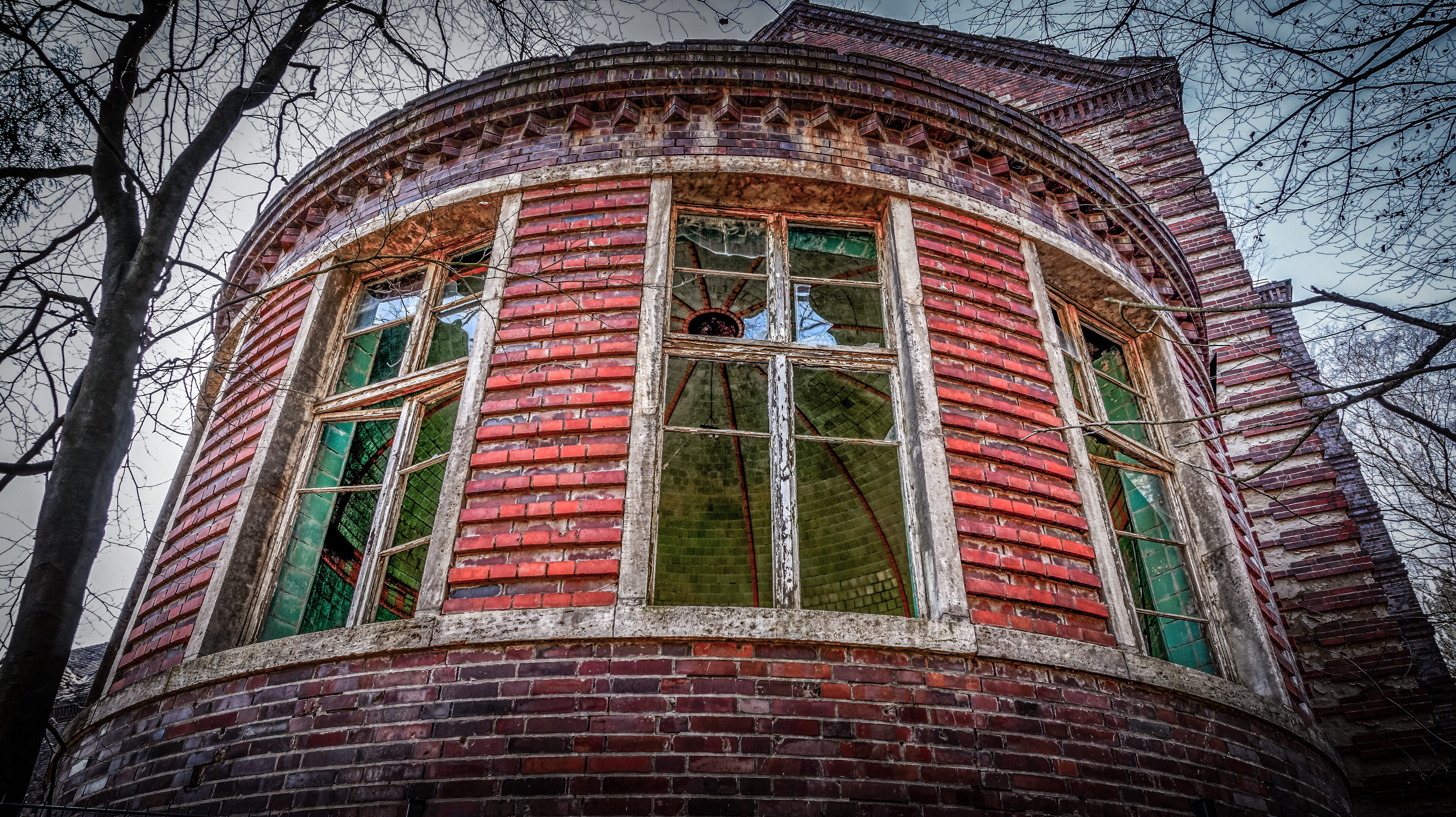 architecture, old, window, building, brick, break up, masonry