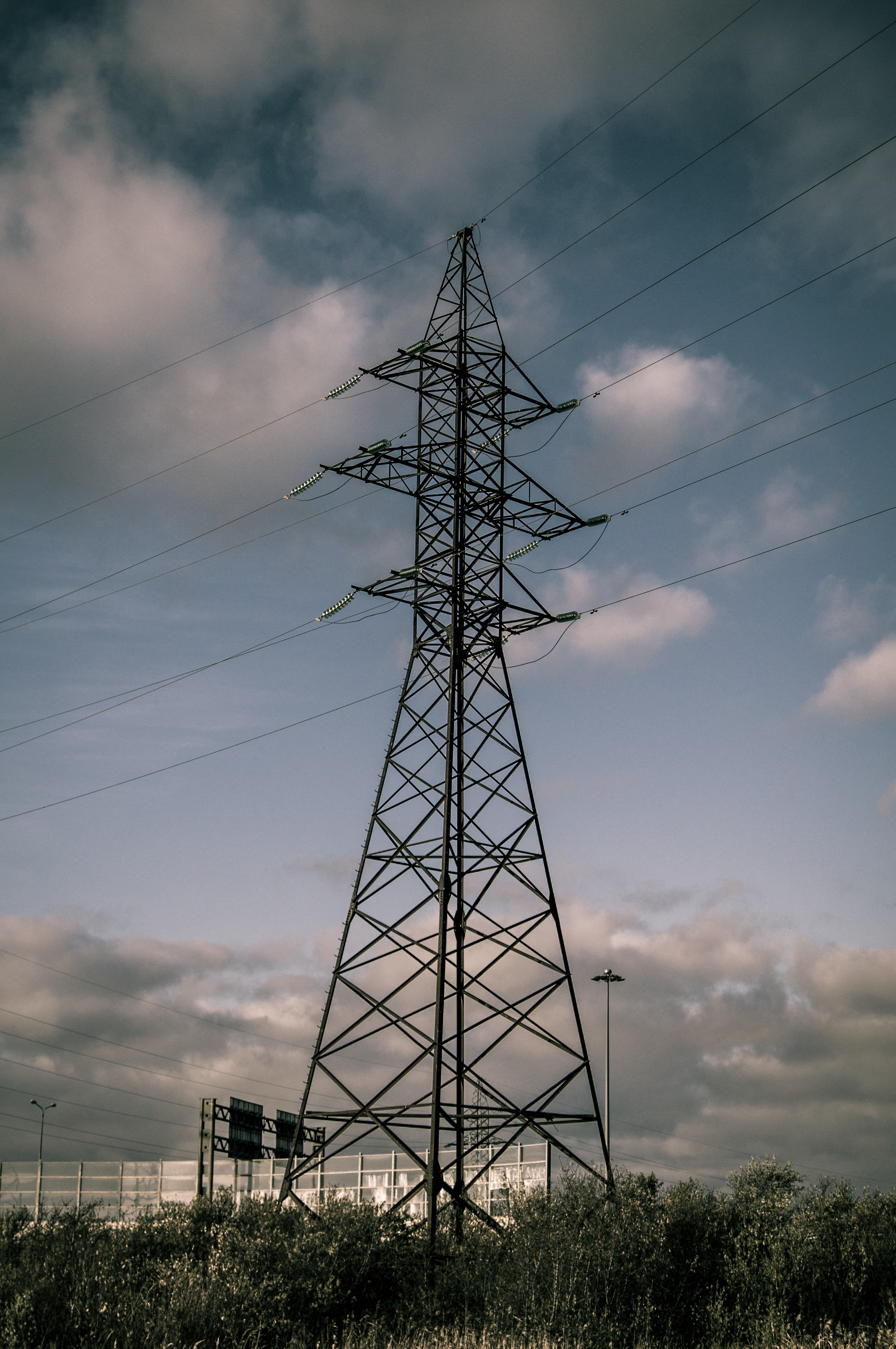 power poles, power lines, wires, electricity, technology, electricity pylon