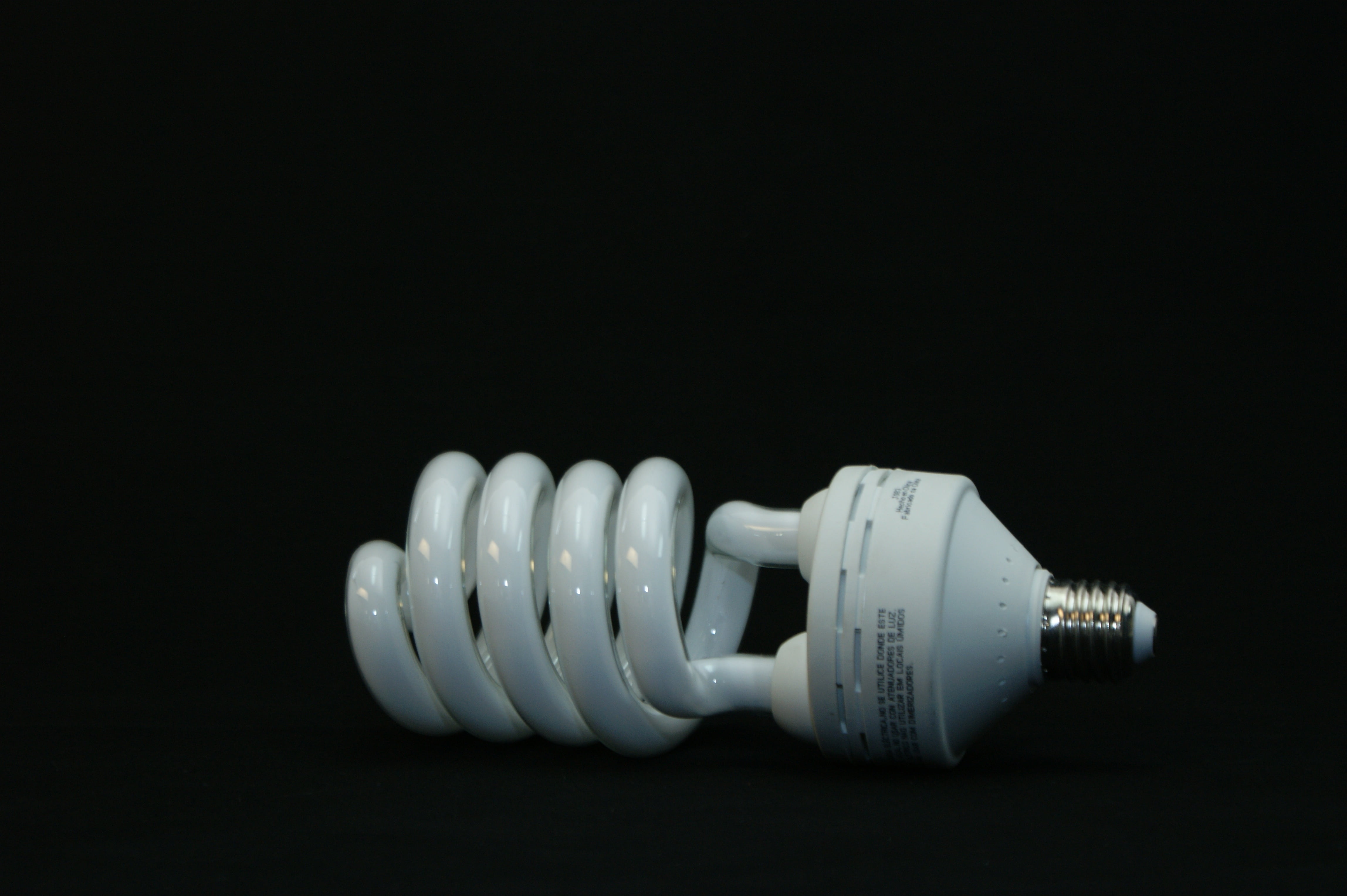 focus, bulb, light, studio shot, black background, indoors