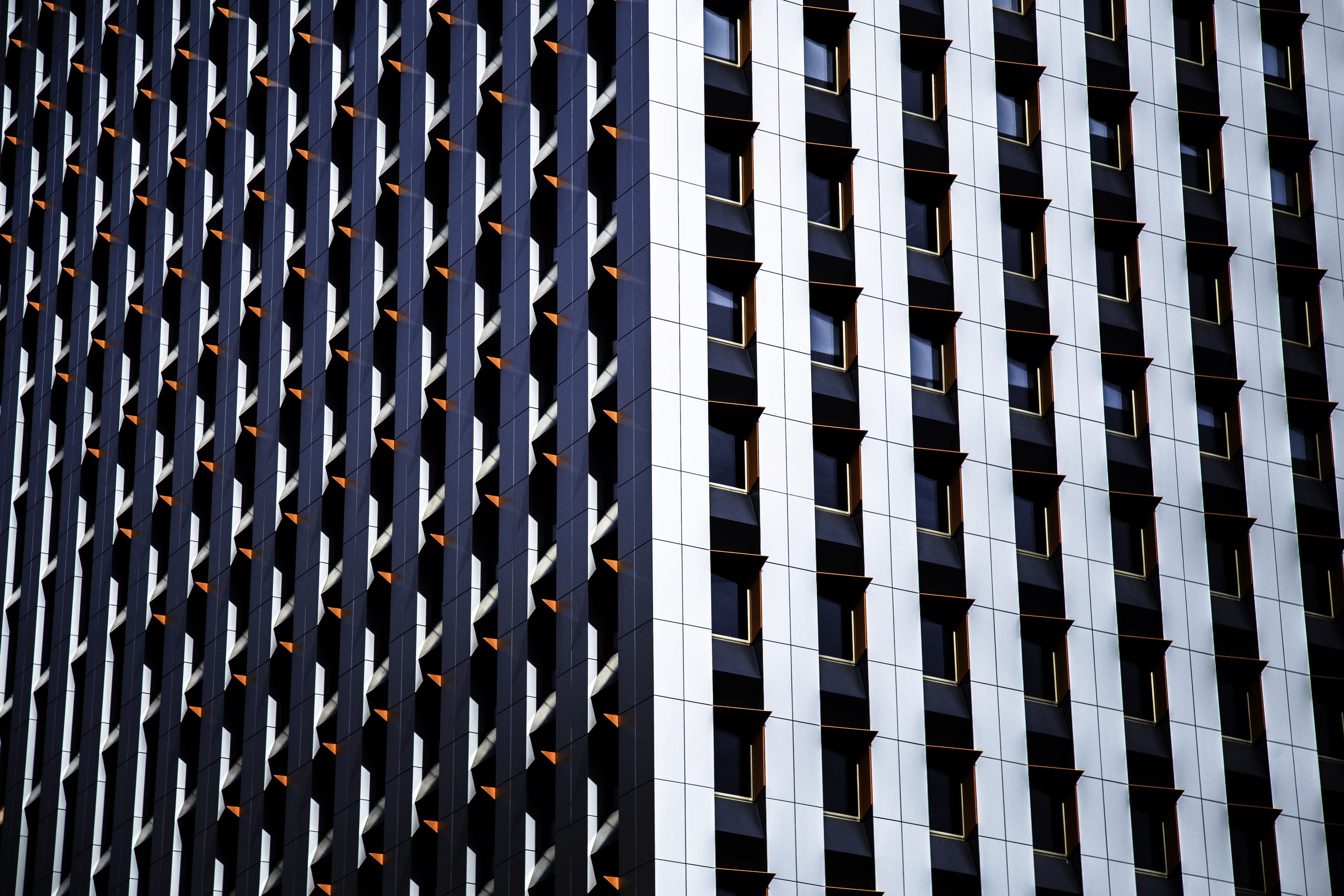 architecture, building, pattern, perspective, windows, building exterior