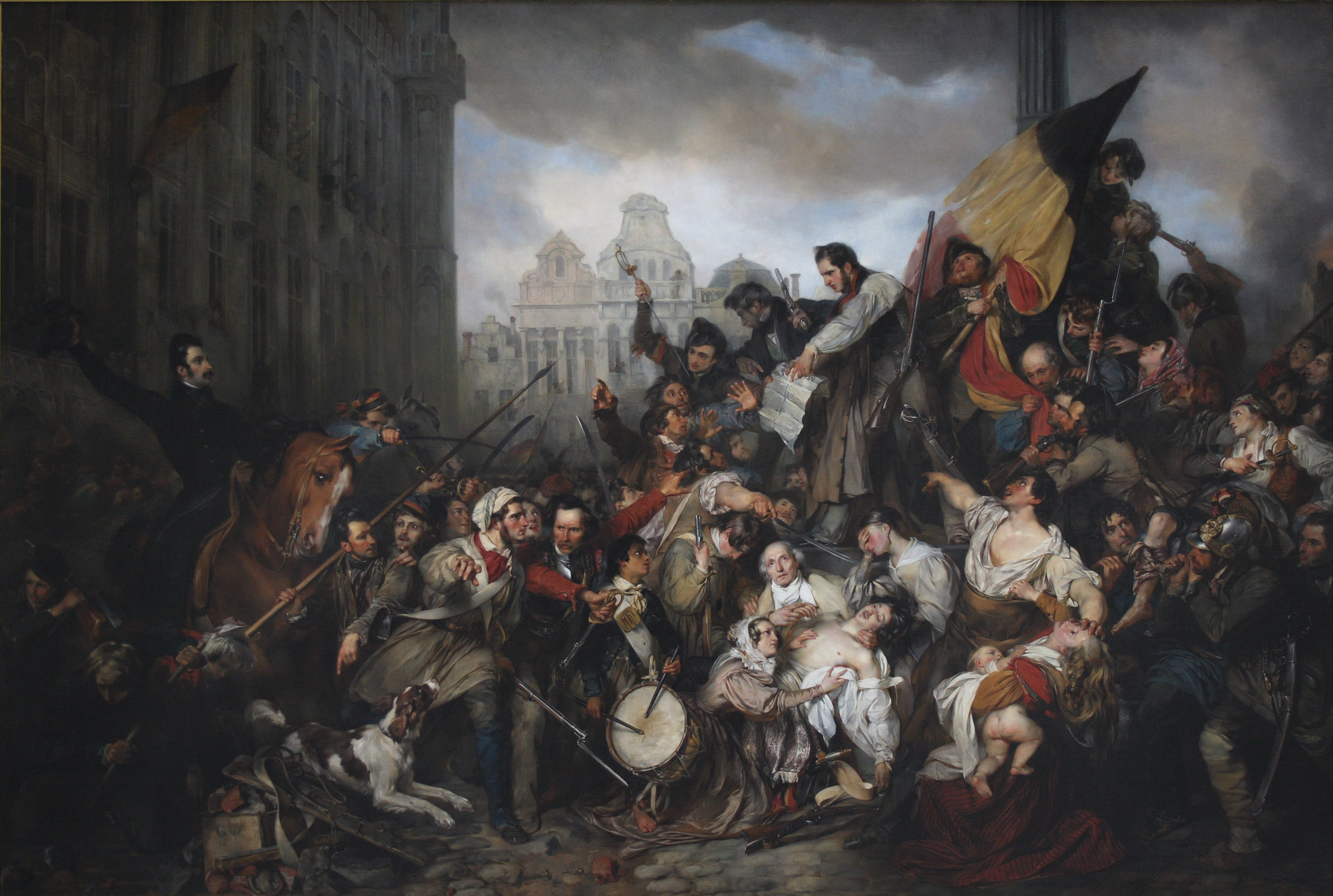 Belgian Revolution of 1830 in Belgium, art, dom, indepedence