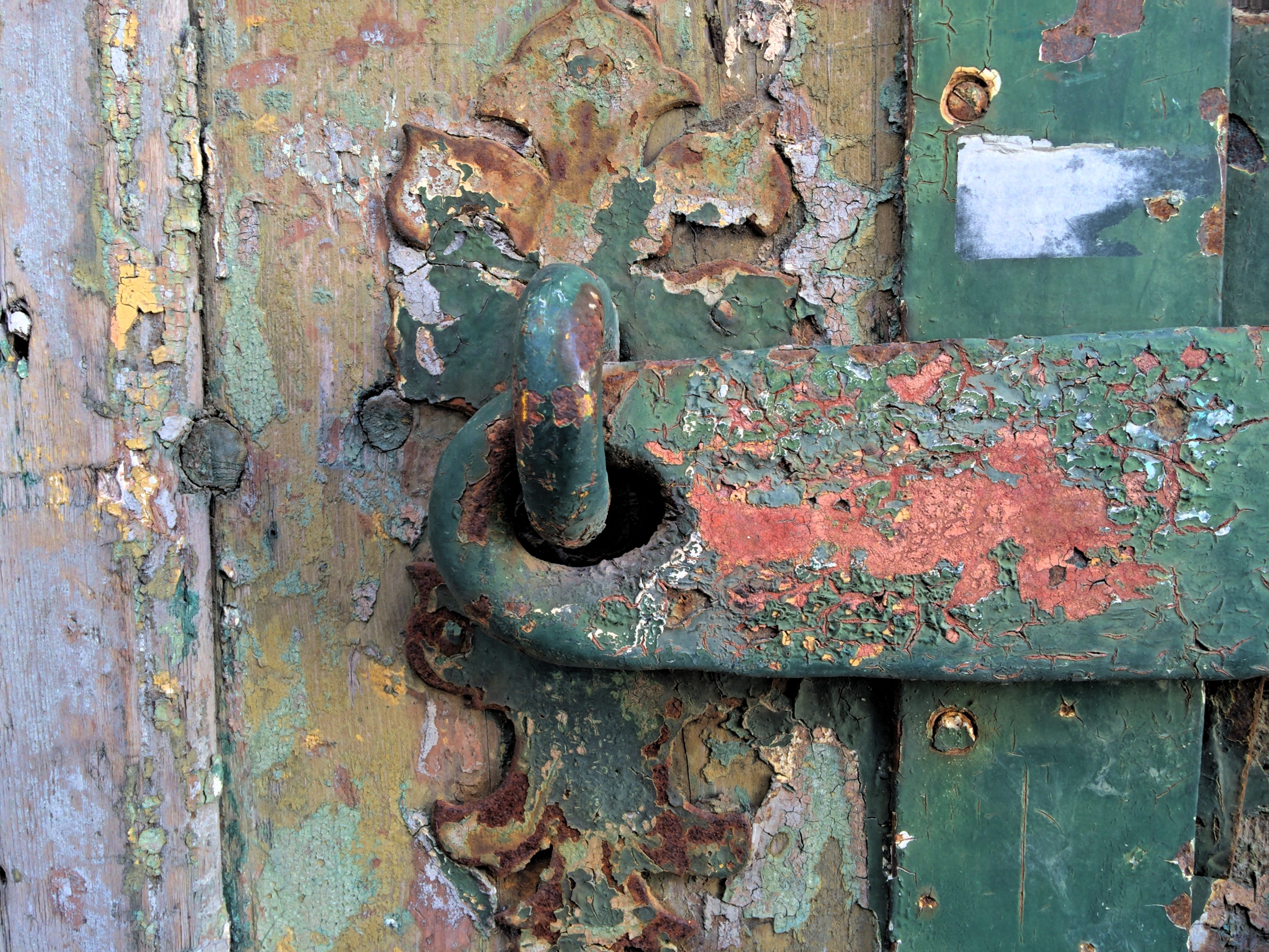 goal, rust, castle, fitting, door handle, rusted, bolt, iron