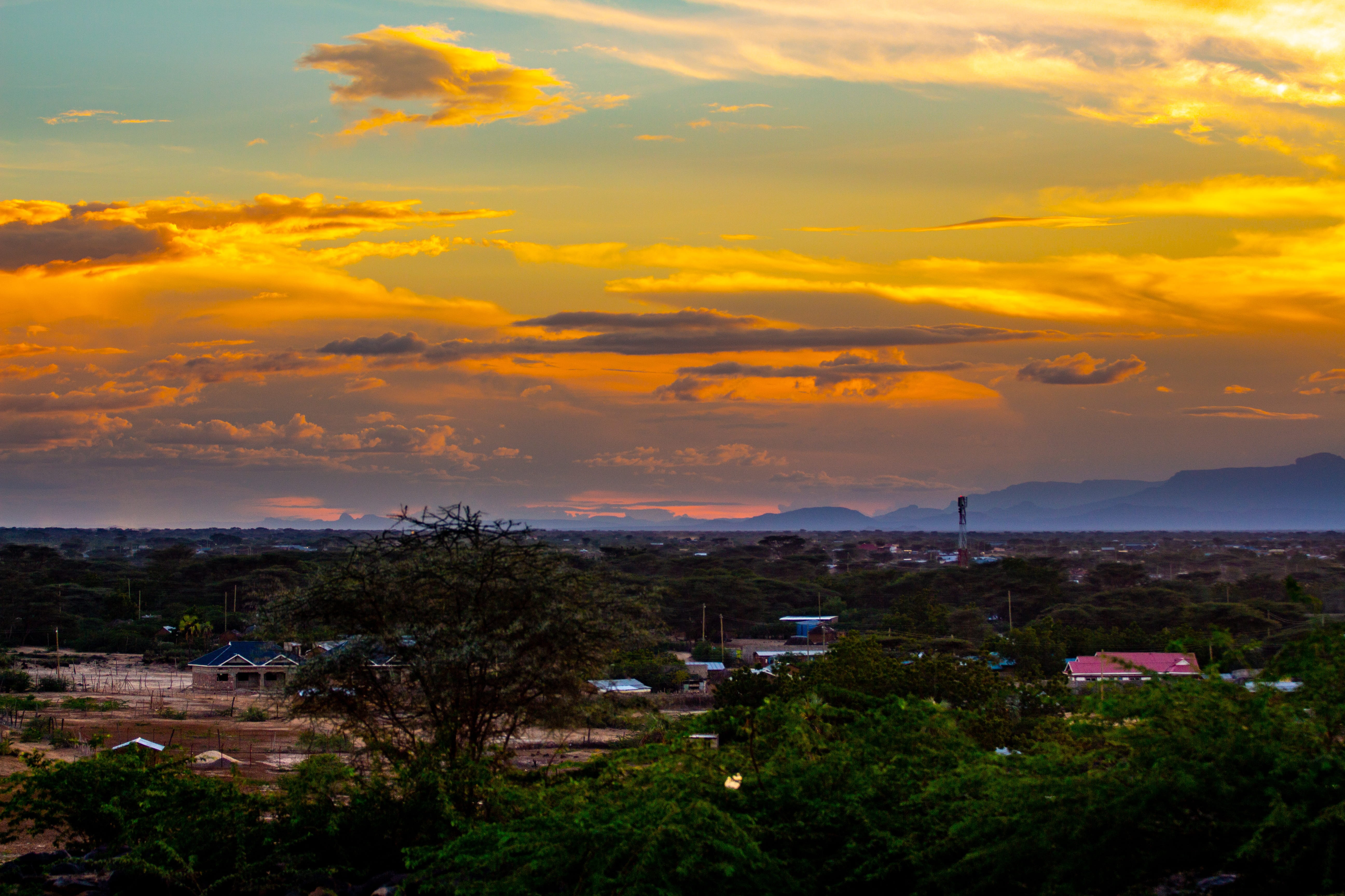 panoramic, sunset, nature, sky, outdoors, cloud - sky, architecture