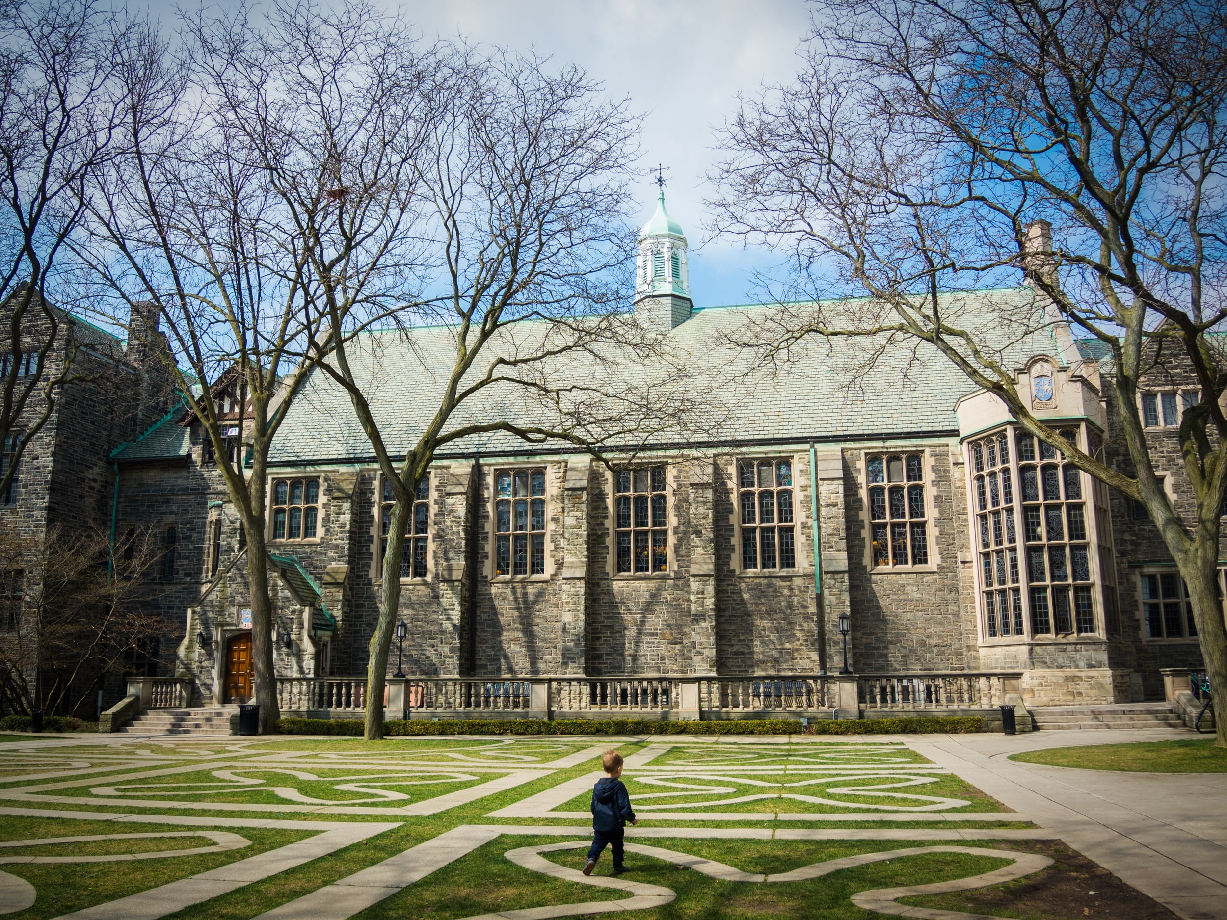 trinity quad, quadrangle, school, university, college, toronto