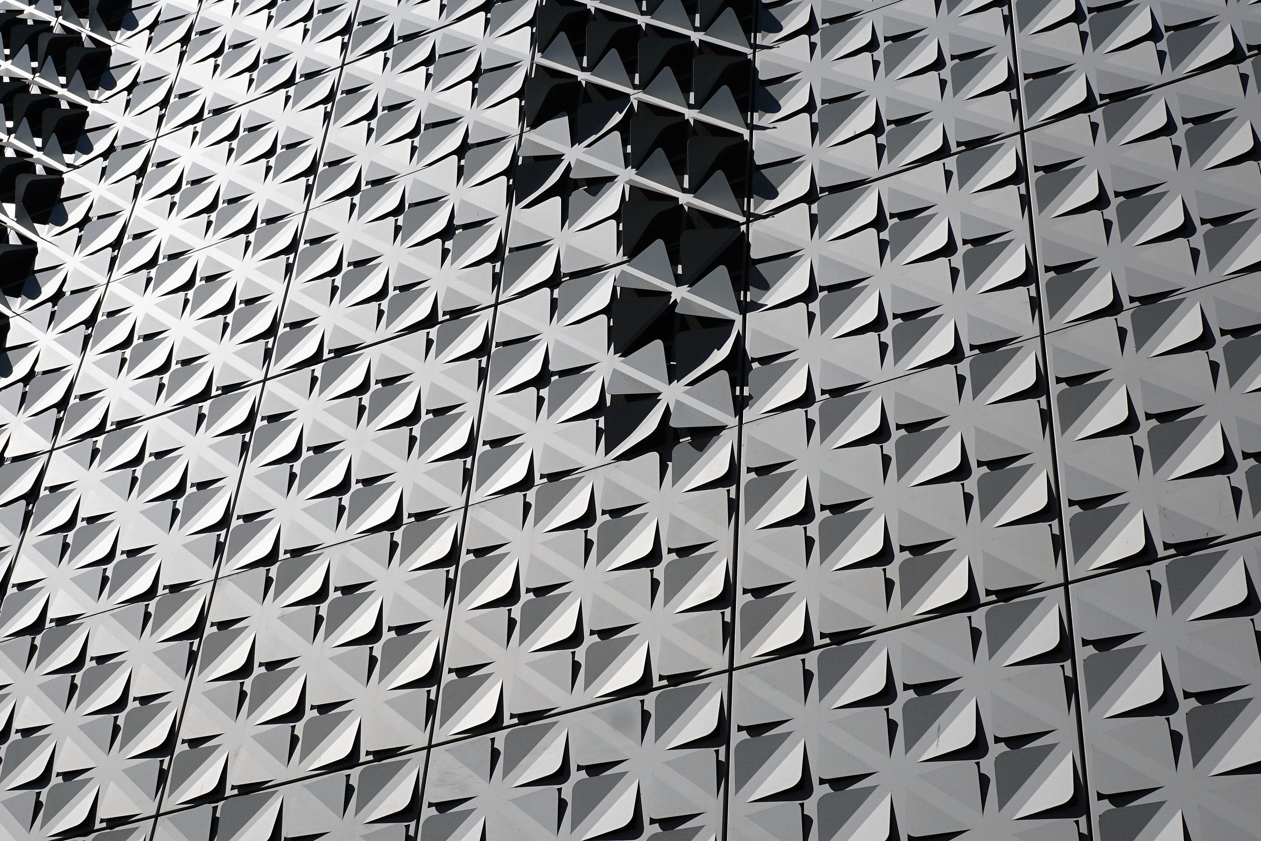 Structure, Architecture, Facade, grey, building, pattern, full frame
