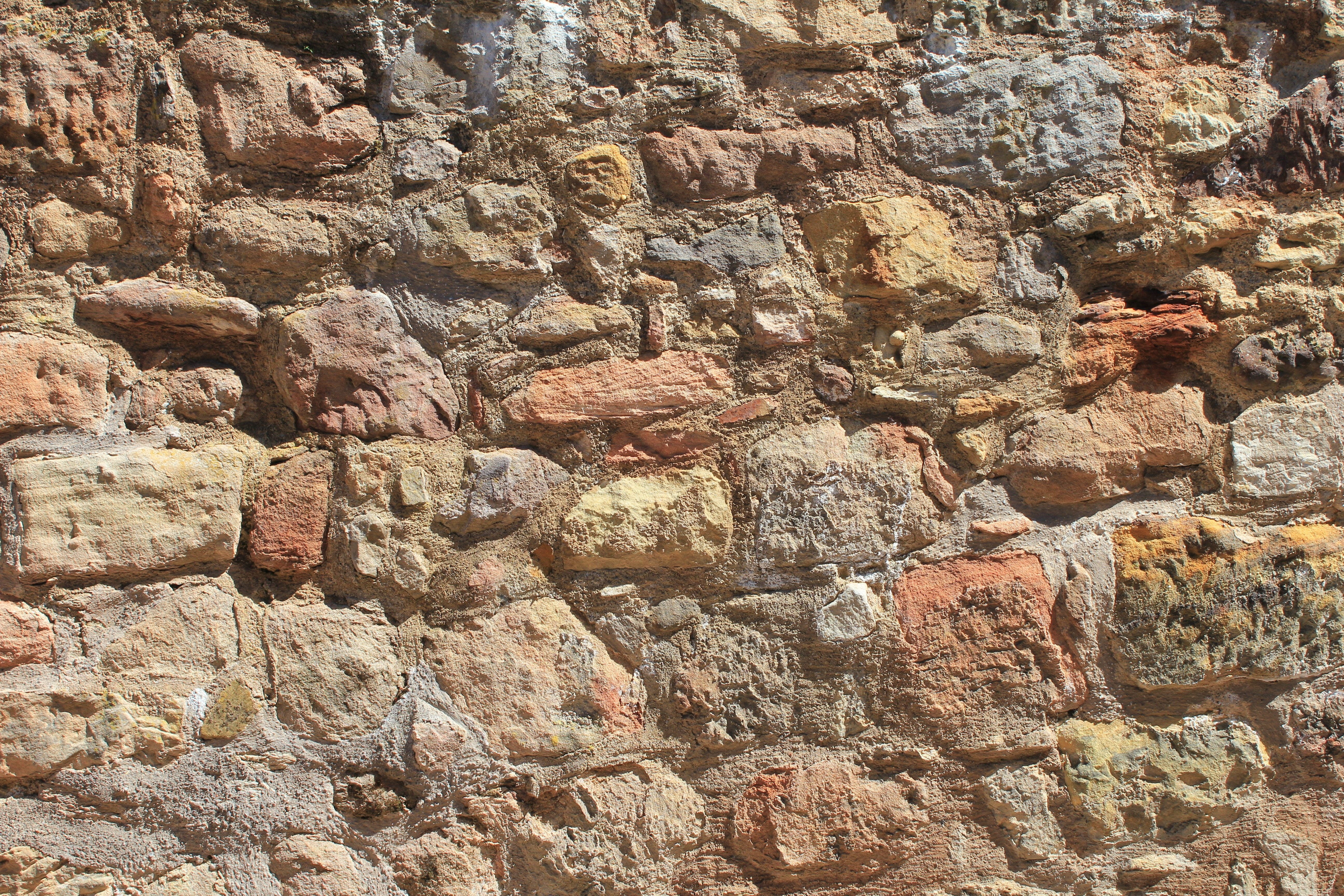wall, old, medieval, stone, texture, backdrop, pattern, rough