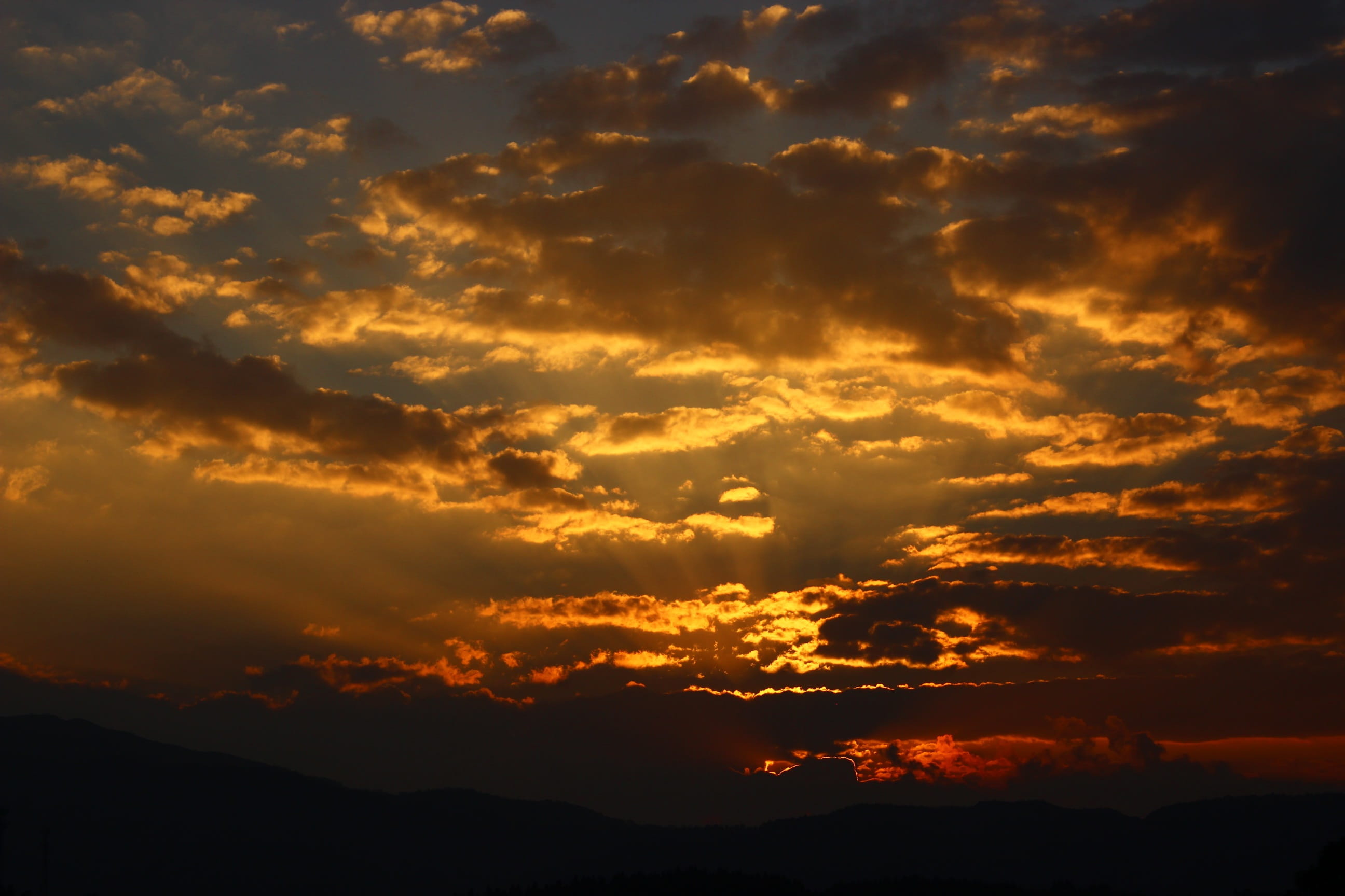 Sunset, Cloud, Sky, nature, dramatic sky, silhouette, cloudscape