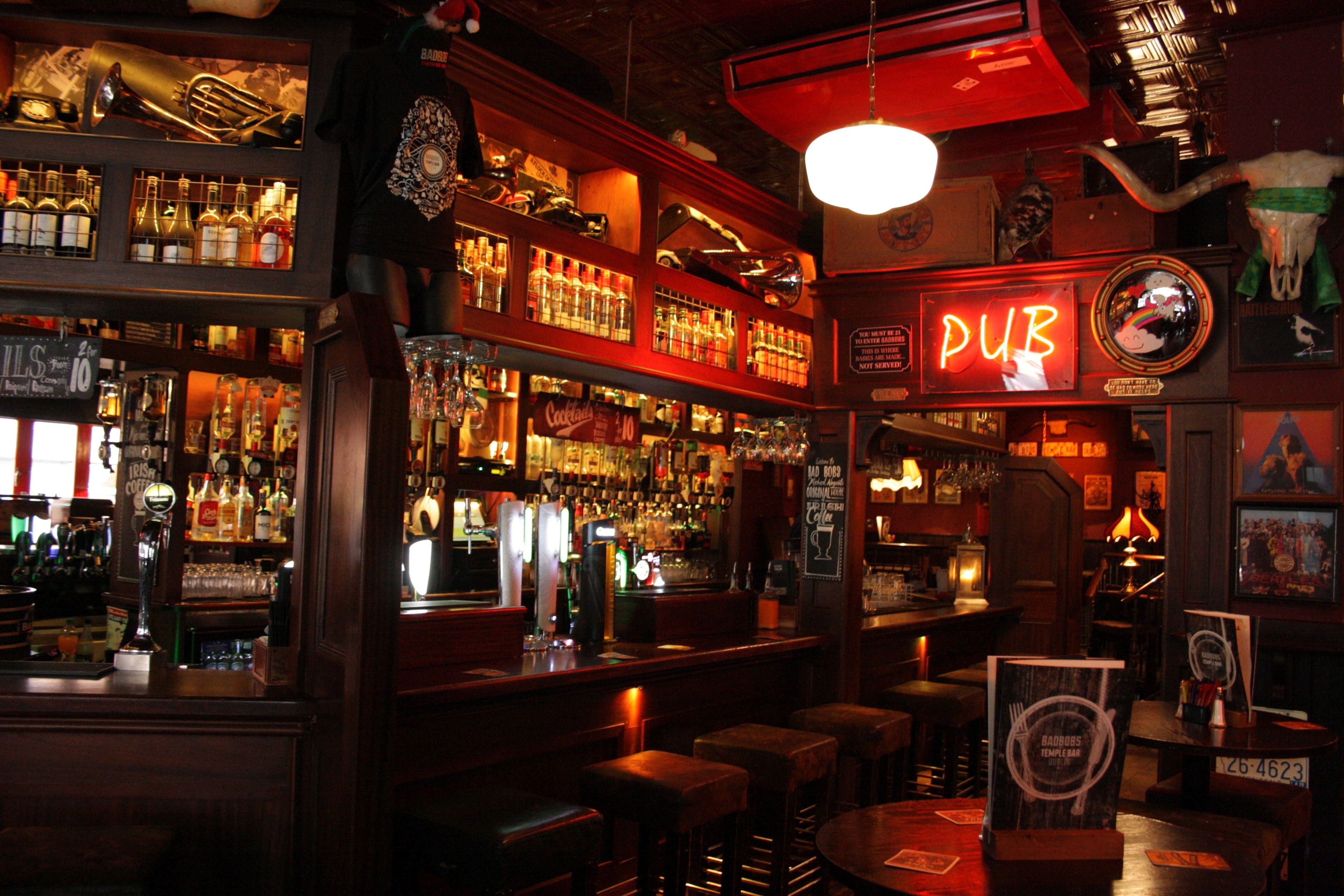 pub bar counter, ireland, dublin, irish, irish pub, bar - drink establishment