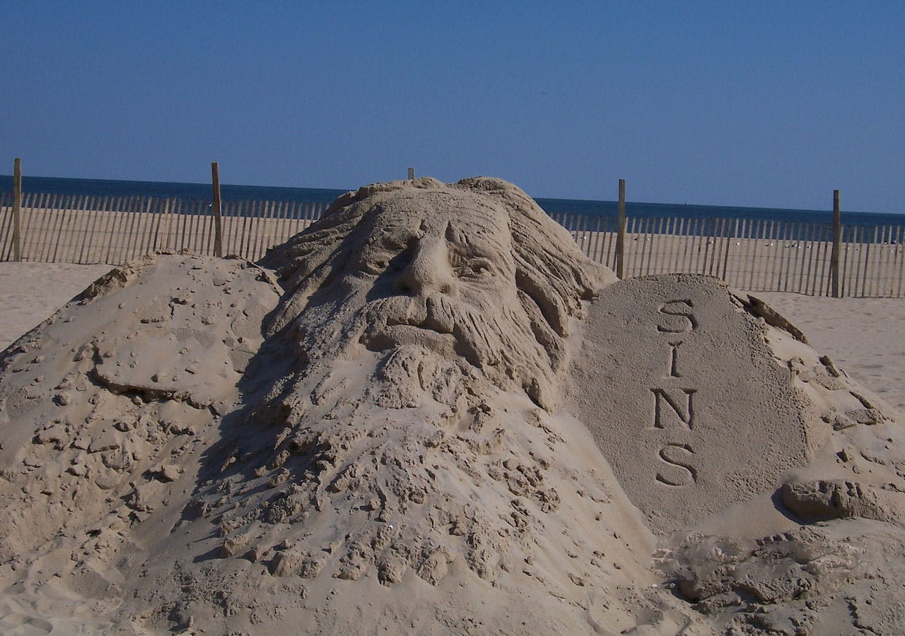 Architecture, Landscape, Objects, still, life, jesus, sand