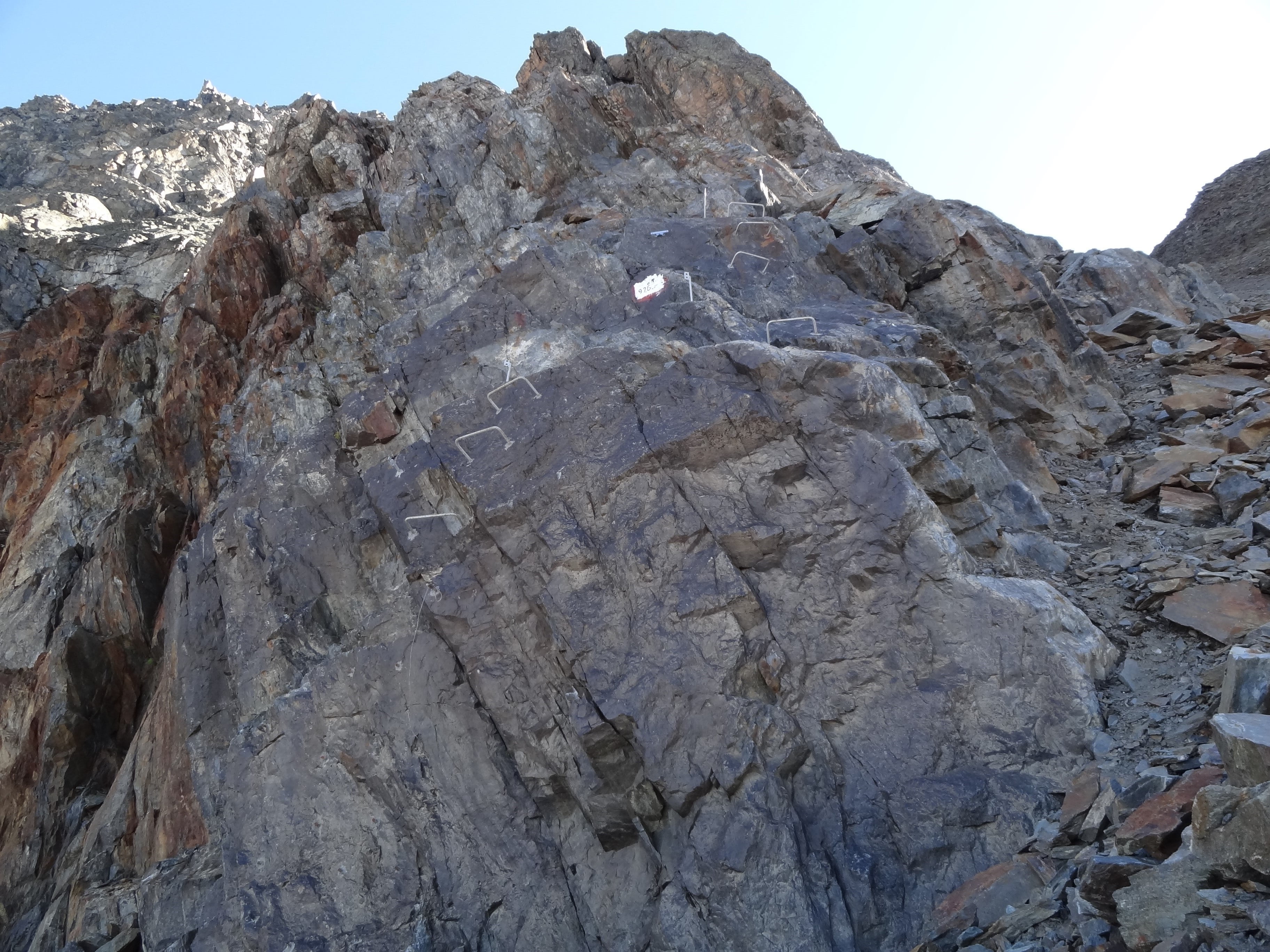 mountain, climbing, rock, rock - object, low angle view, solid