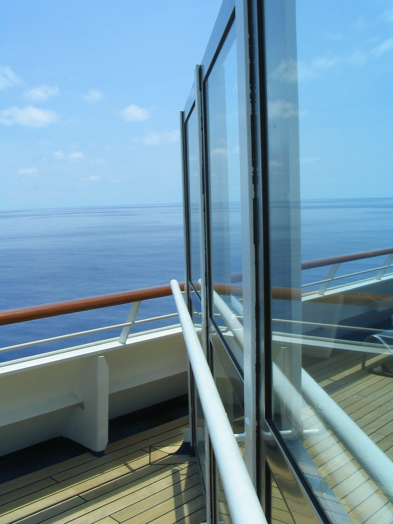 reflection, glass, architecture, blue, transparent, sky, railing
