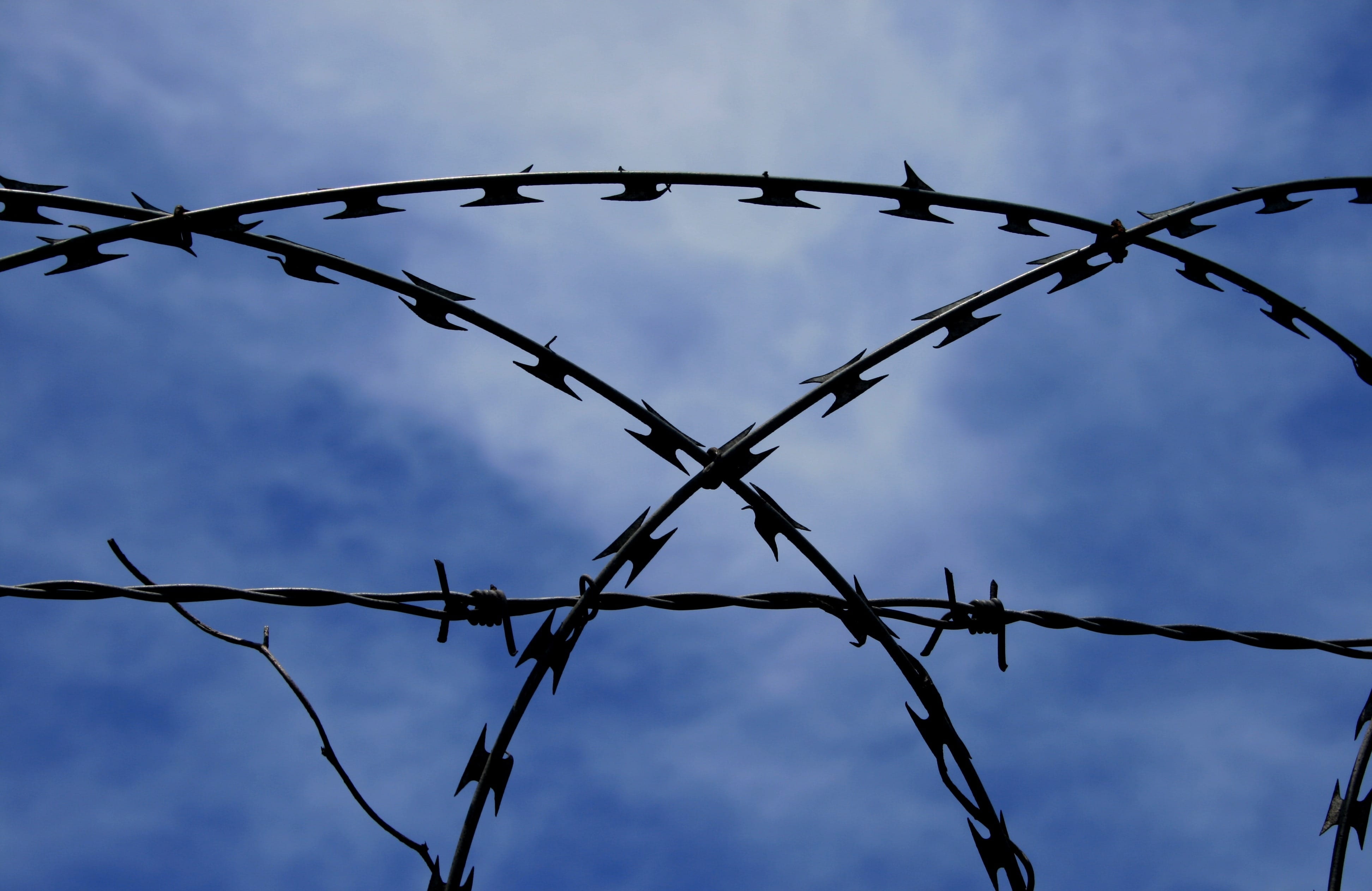 Barbed Wire, Razor, Wire, Fence, Spikes, obstacle, protected