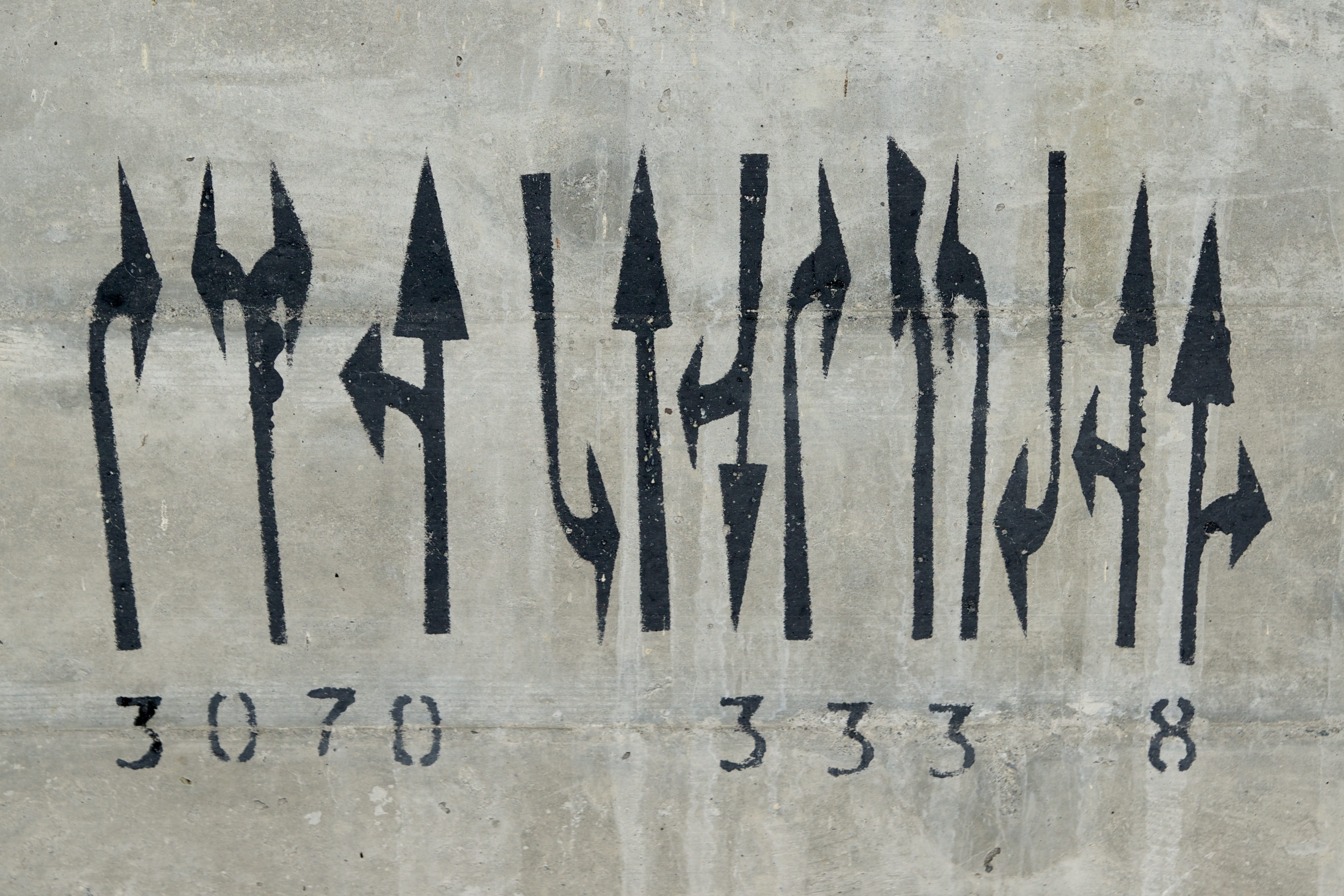 grafitti, code, direction, arrow, number, text, communication