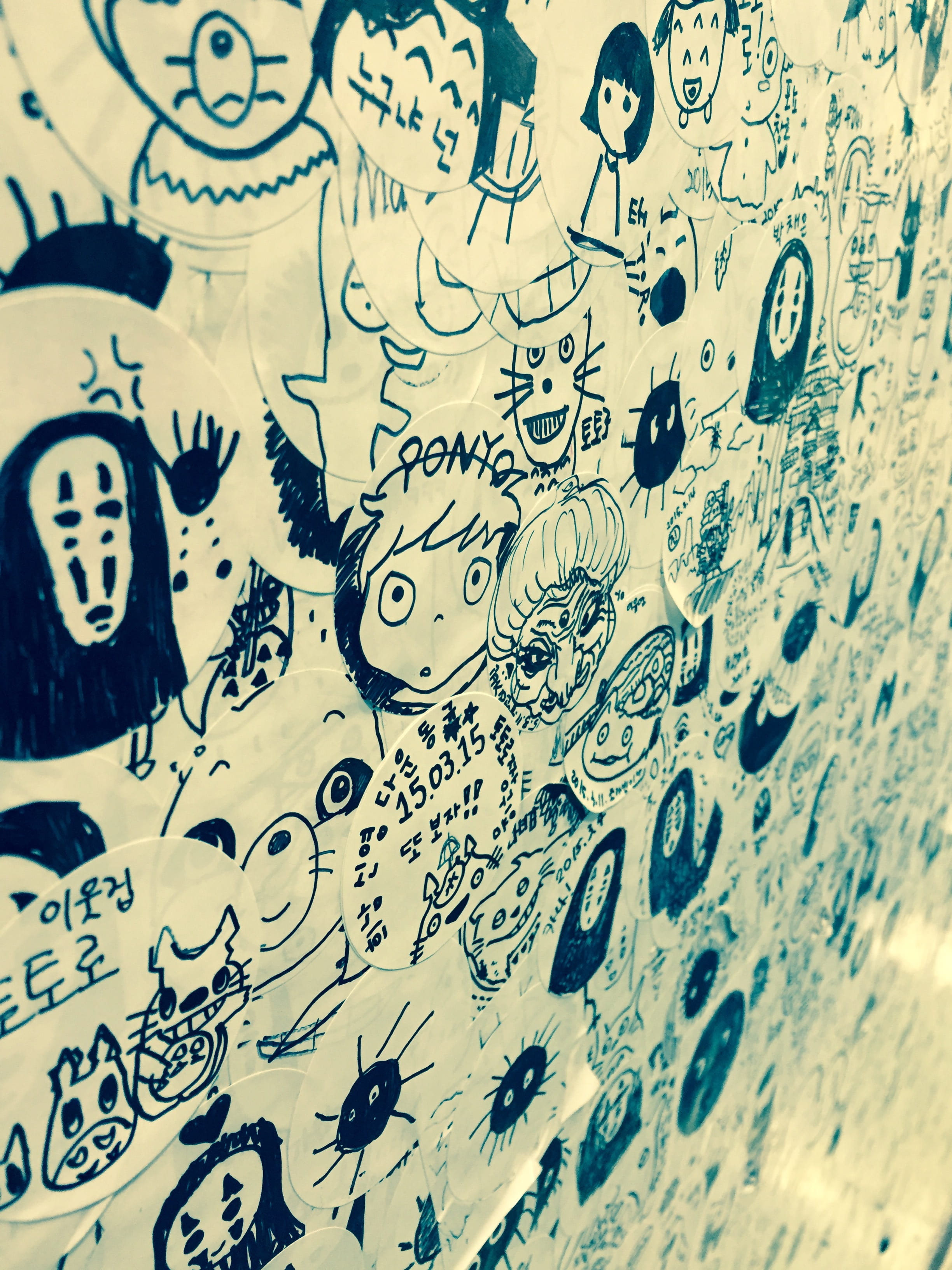 post, sticker, ghost, full frame, backgrounds, pattern, creativity