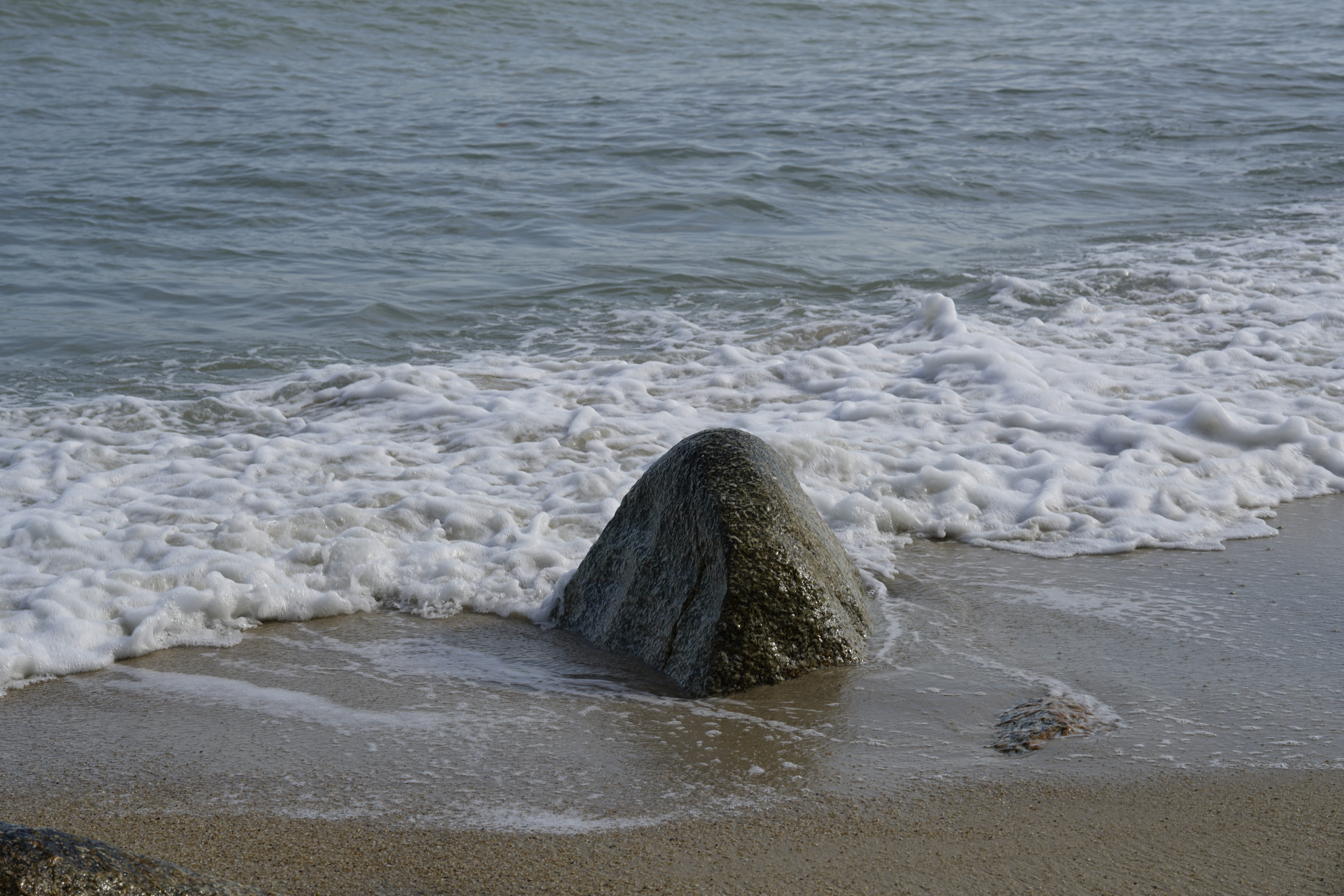 stone, rock, coast, seaside, rough, gray, granite, solid, nature