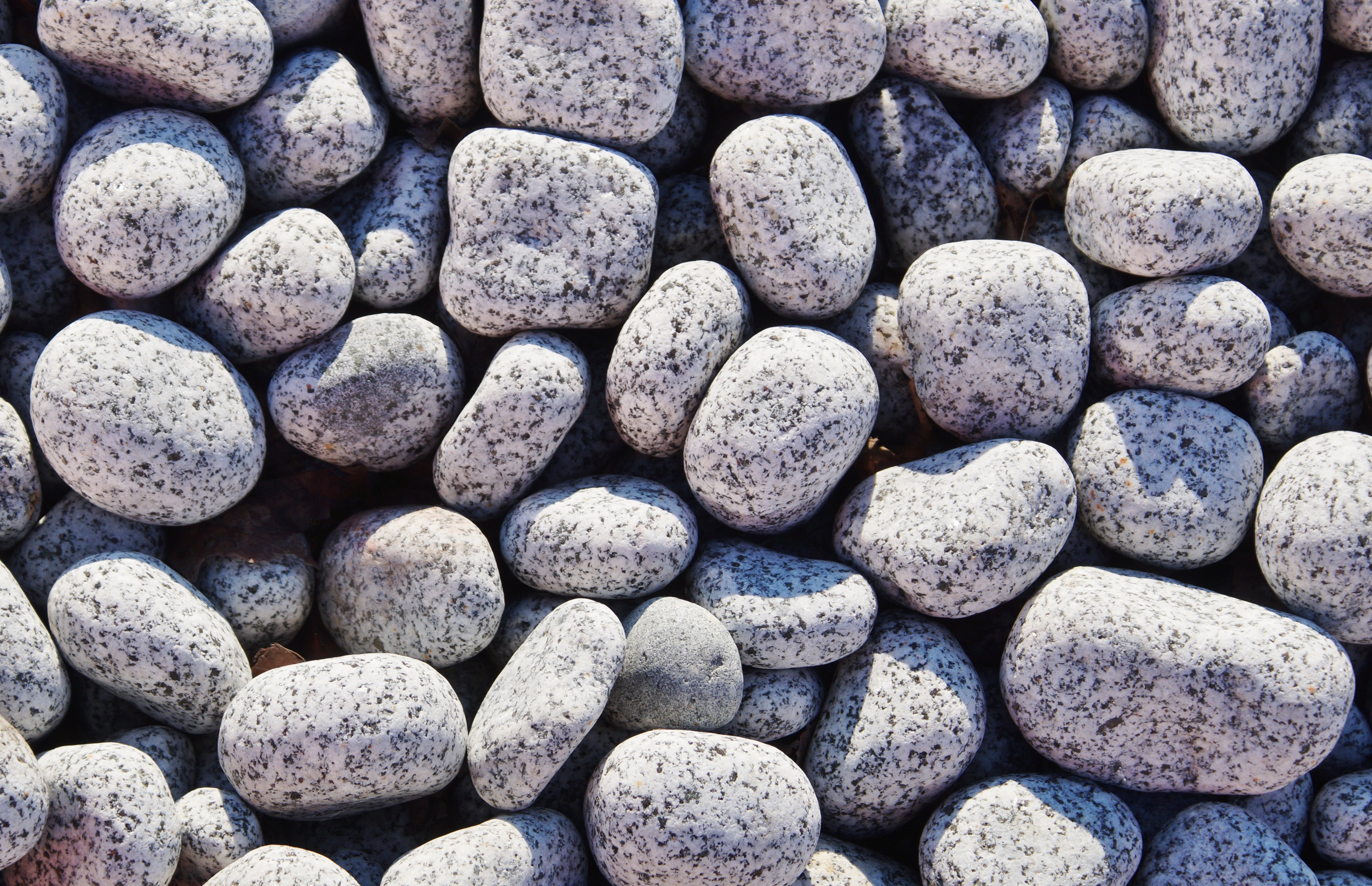 bundle of gray stones, pebbles, background, structure, texture