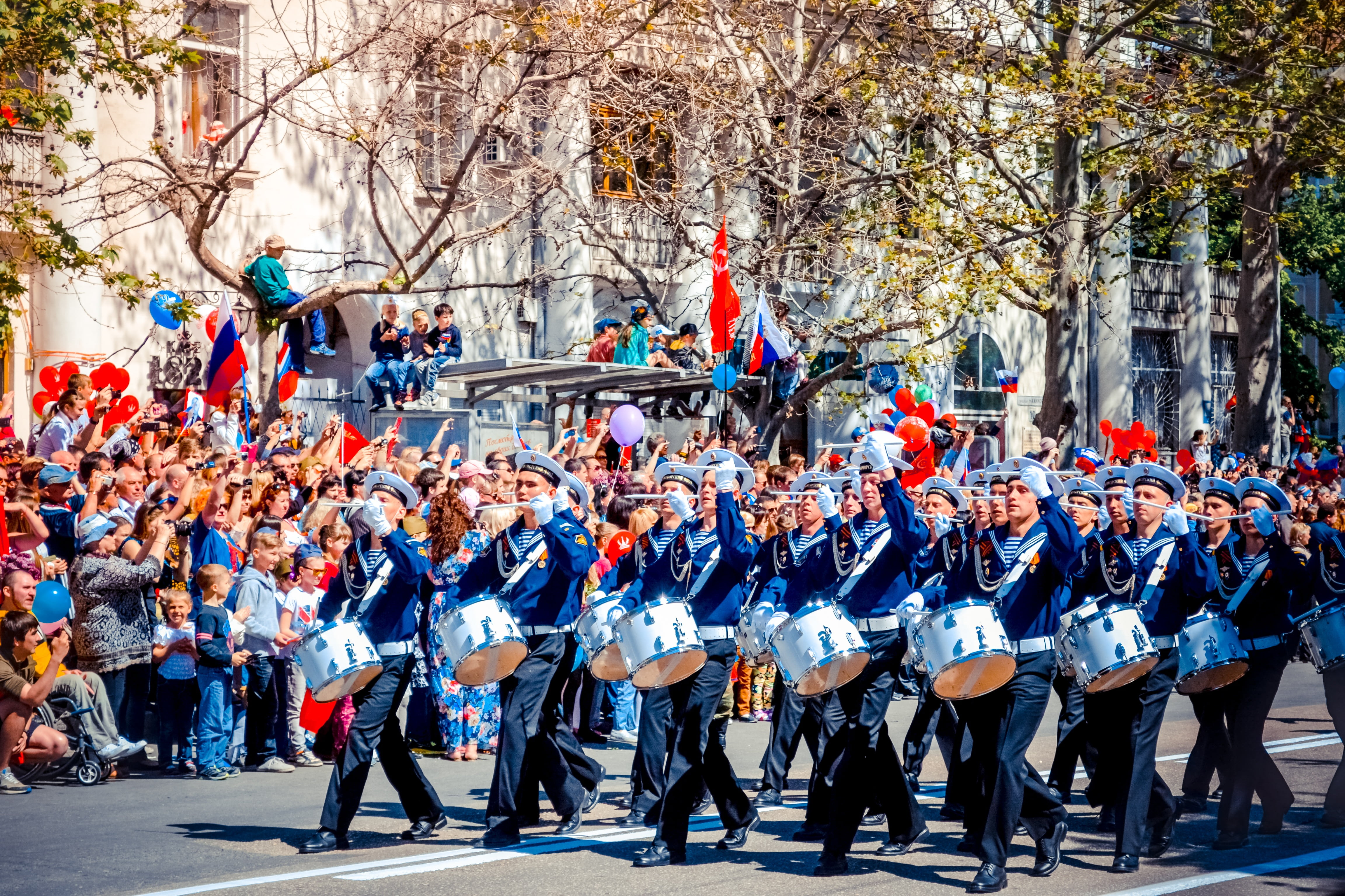 parade during daytime, victory day, sevastopol, holiday, 9maâ