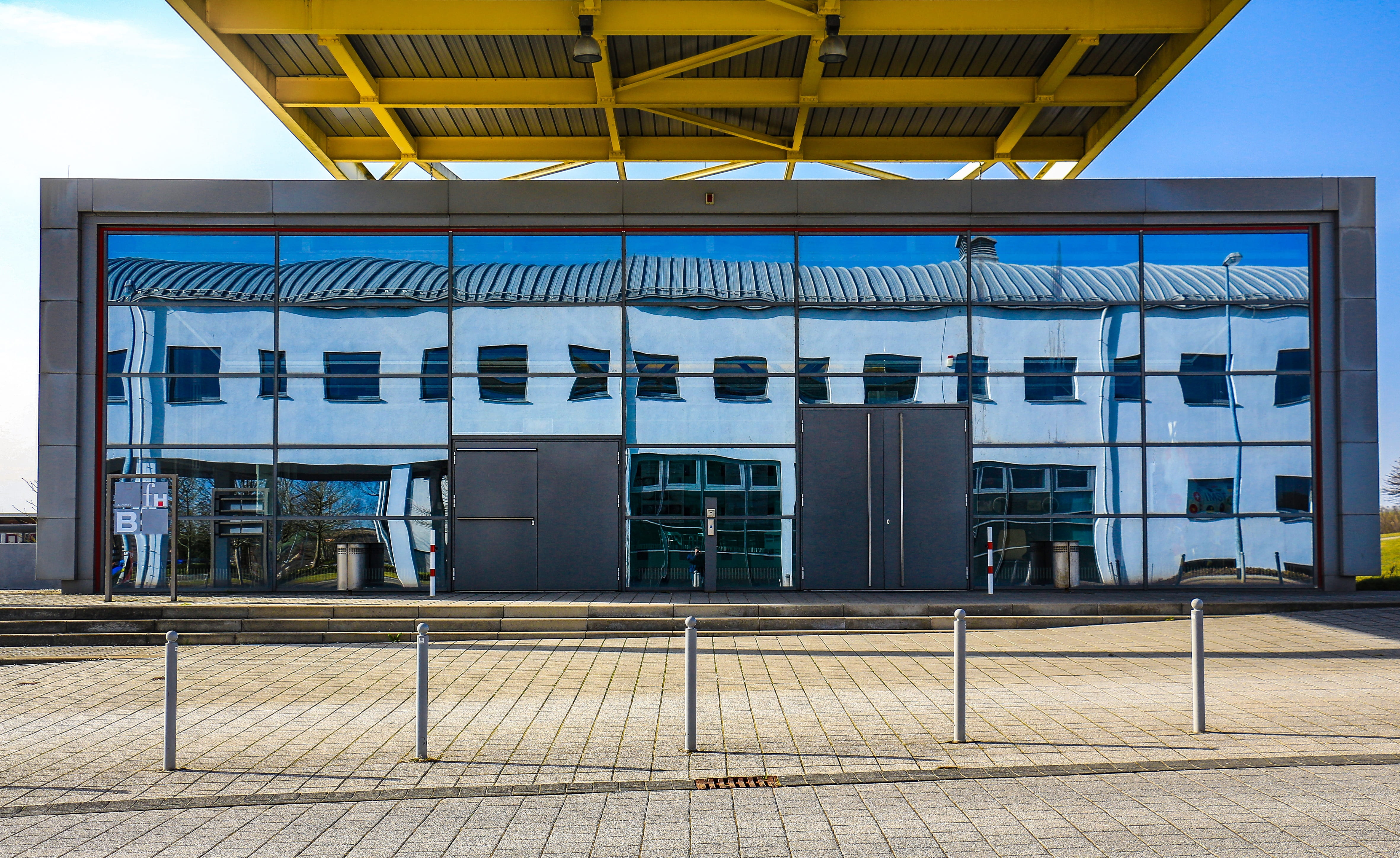 architecture, modern, mirroring, geometric, window, building